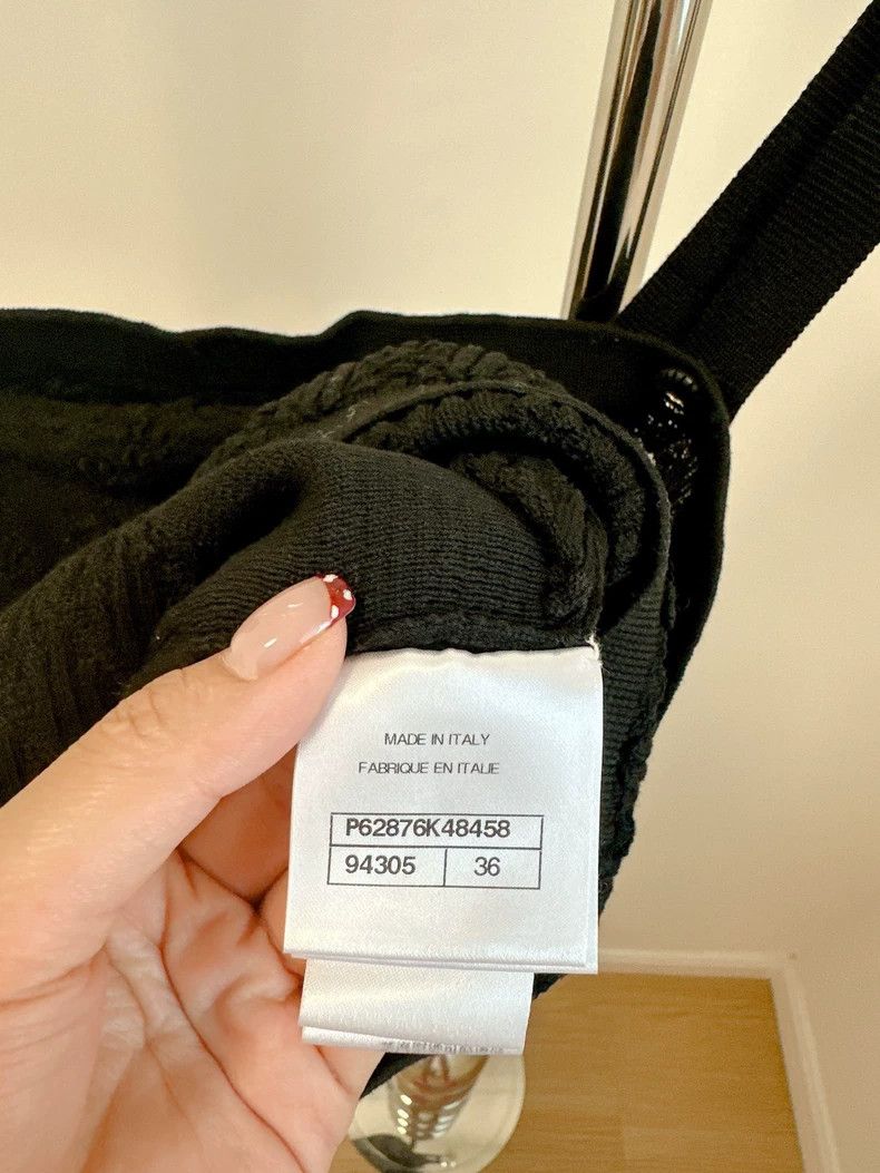 Chanel Chanel 20C black knitted suspender Size XS / US 0-2 / IT 36-38 - 4 Thumbnail