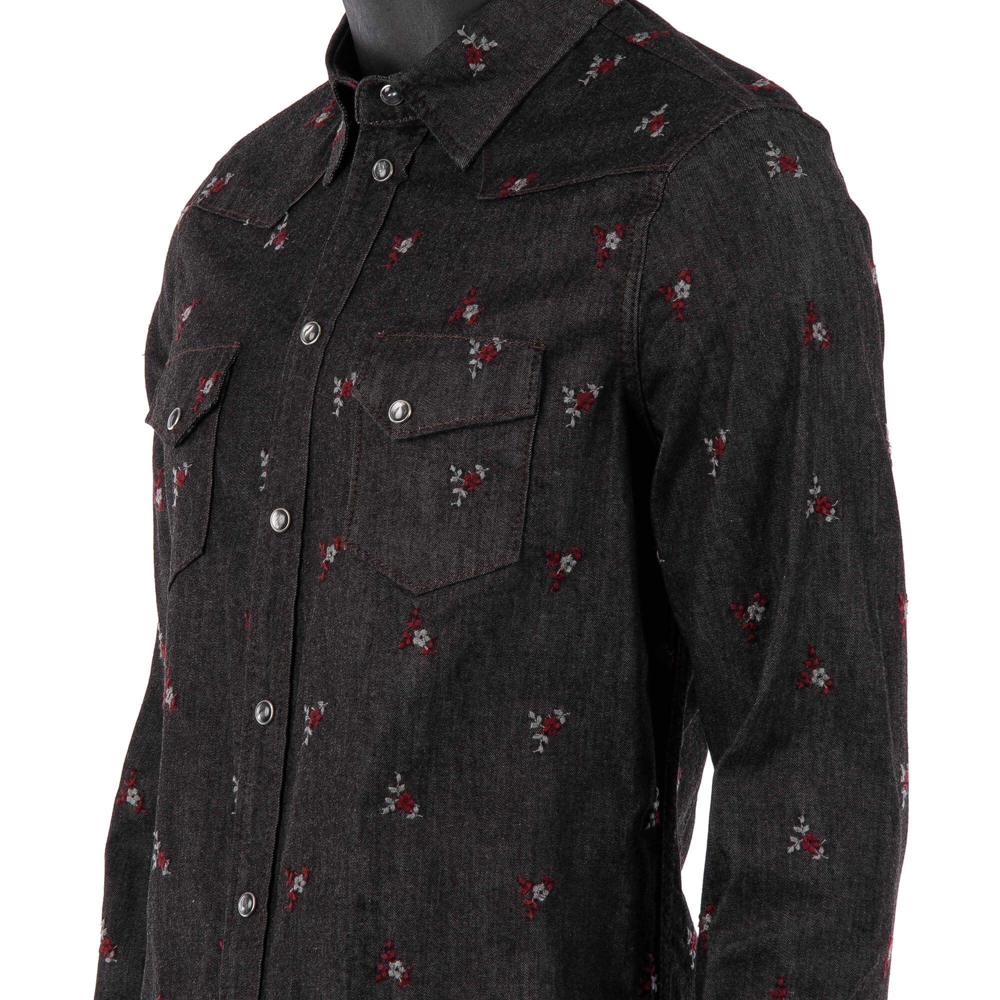 Dolce & Gabbana o1y0125 Denim Shirt in Black Size US M / EU 48-50 / 2 - 4 Thumbnail