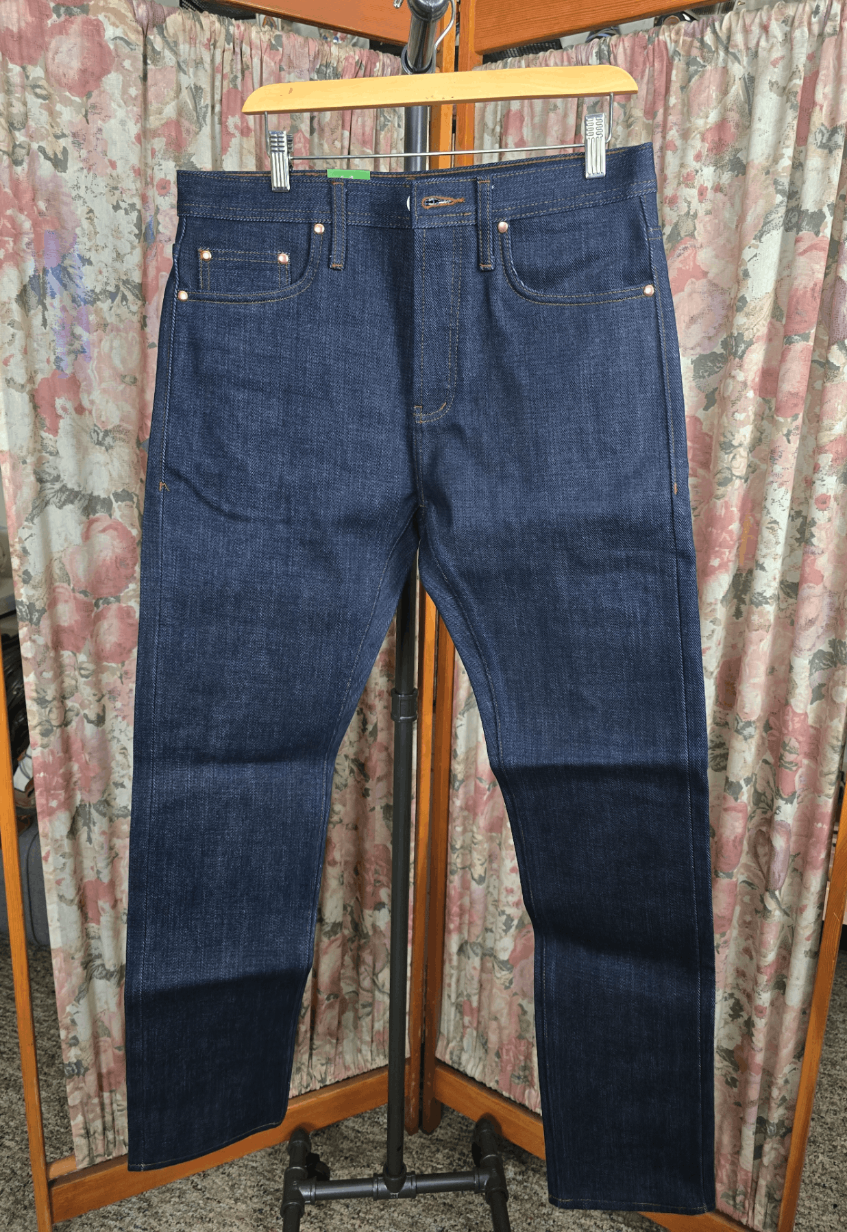 The Unbranded Brand UB221 Tapered Fit 21oz Indigo Selvedge Size US 32 / EU 48 - 6 Thumbnail
