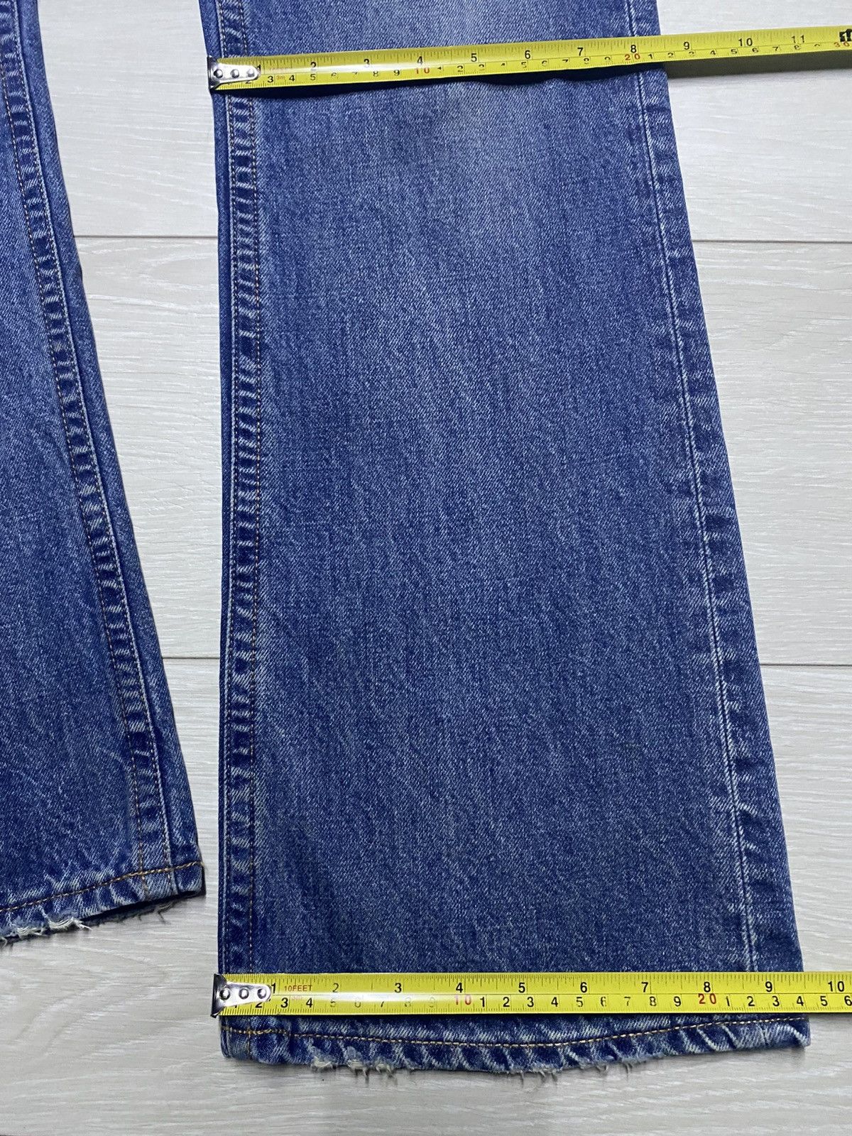 Japanese Brand Vintage Rodeo Crown Blue Wash Ifsixwasnine Style Flare Jeans Size US 29 - 15 Thumbnail