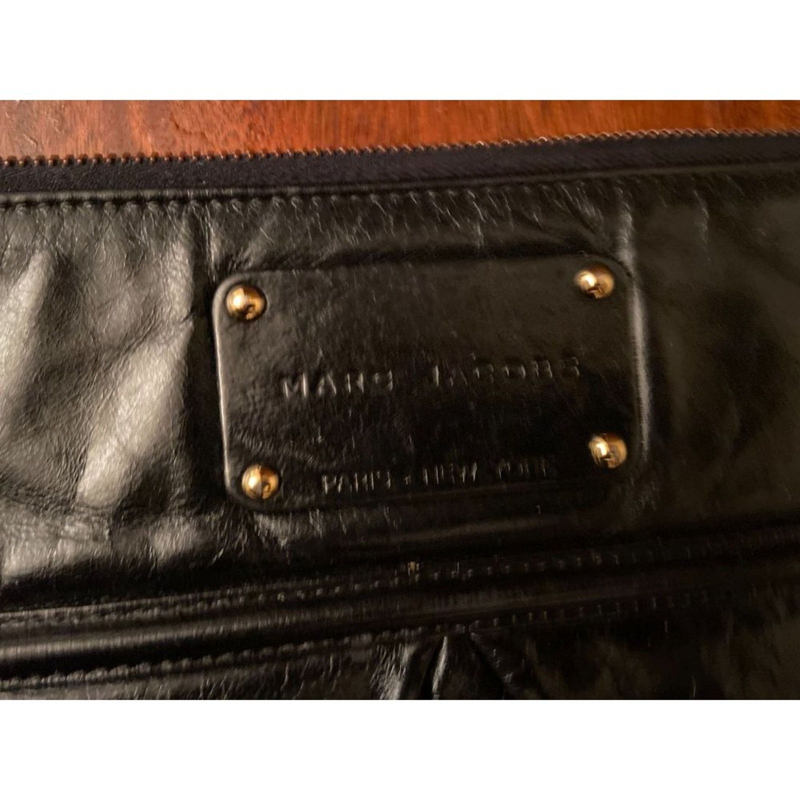 Marc Jacobs Ladies Marc Jacobs Black Leather Clutch Size ONE SIZE - 2 Thumbnail