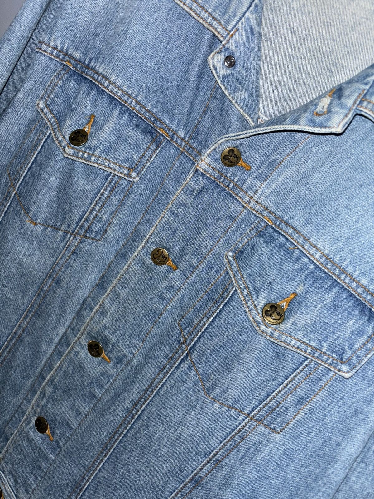 Mickey Mouse Vintage Mickey And Minnie denim jacket Size M / US 6-8 / IT 42-44 - 8 Thumbnail