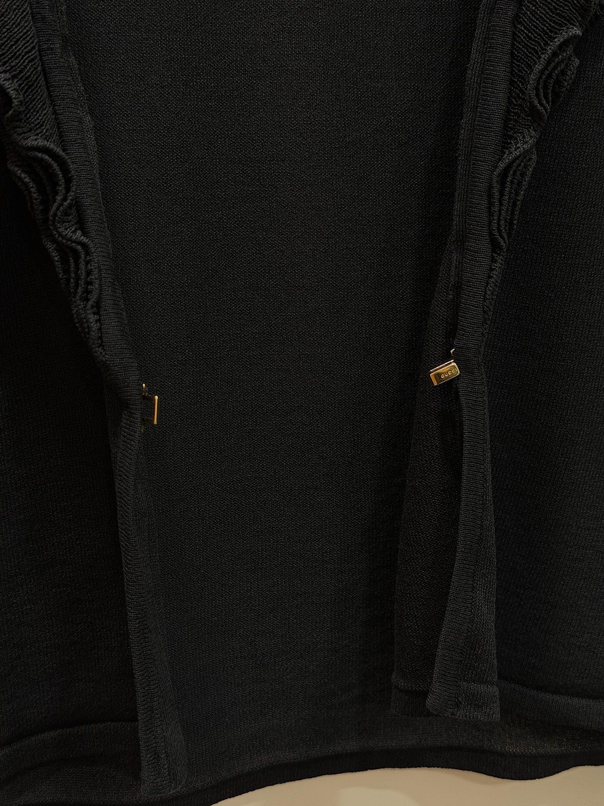 Gucci GUCCI by Tom Ford FW2000 Sheer Silk Hook Cropped Cardigan XS Size XS / US 0-2 / IT 36-38 - 14 Thumbnail