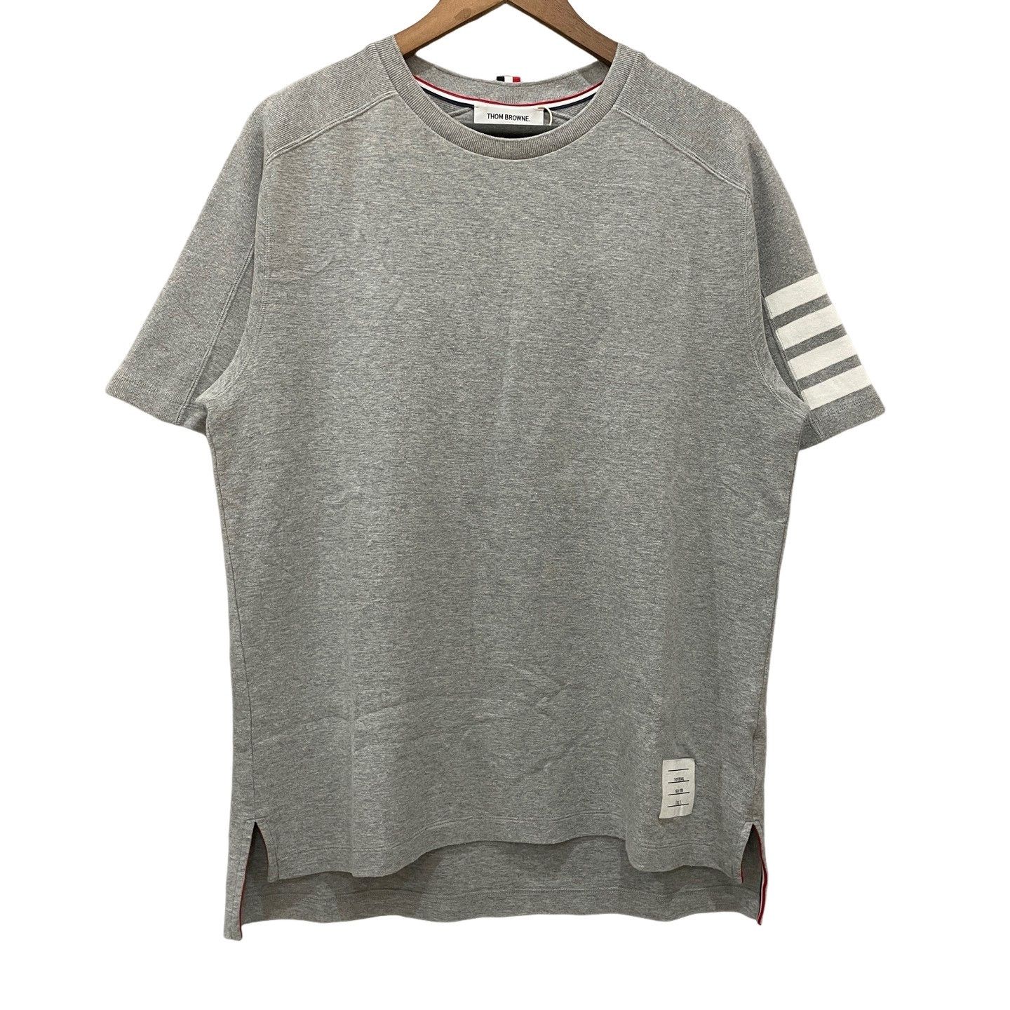 Thom Browne Thom Browne 4-Bar Stripe Cotton T-Shirt Size 3 Size US L / EU 52-54 / 3 - 1 Thumbnail