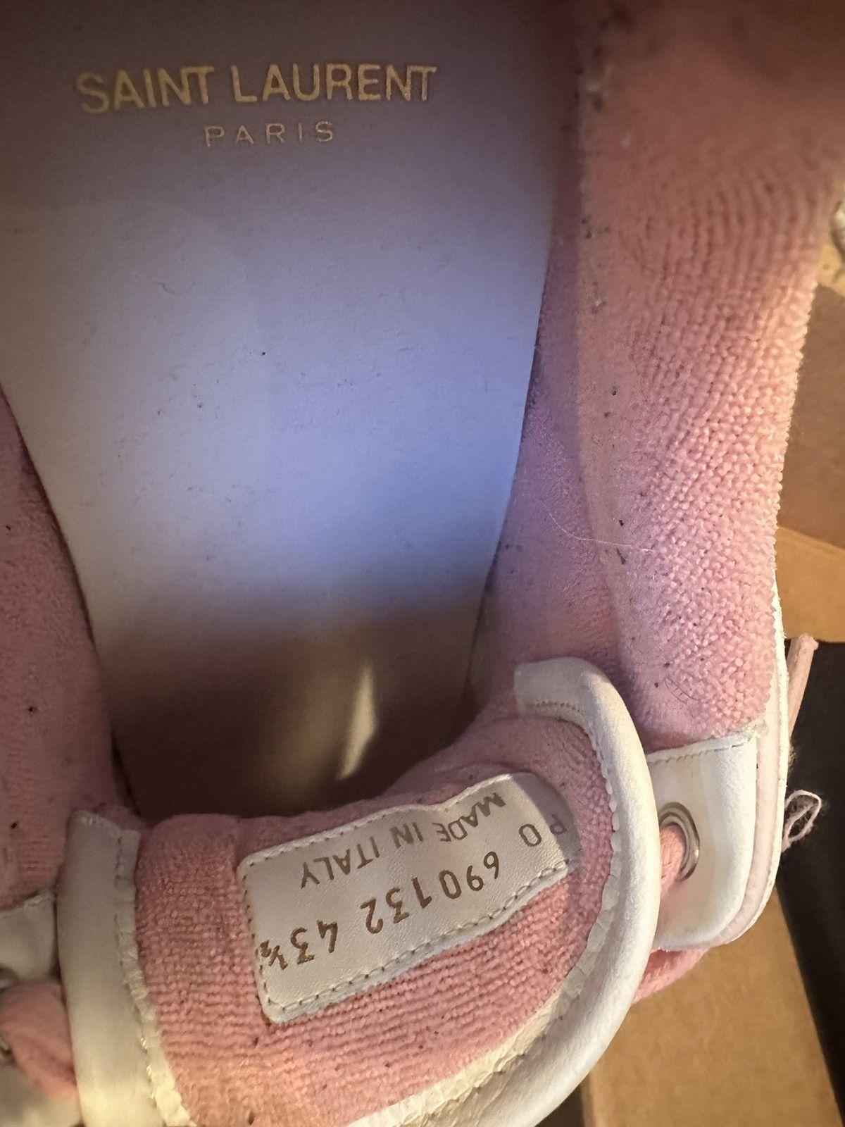 Saint Laurent Paris WHITE & PINK SL Size US 10.5 / EU 43-44 - 7 Thumbnail