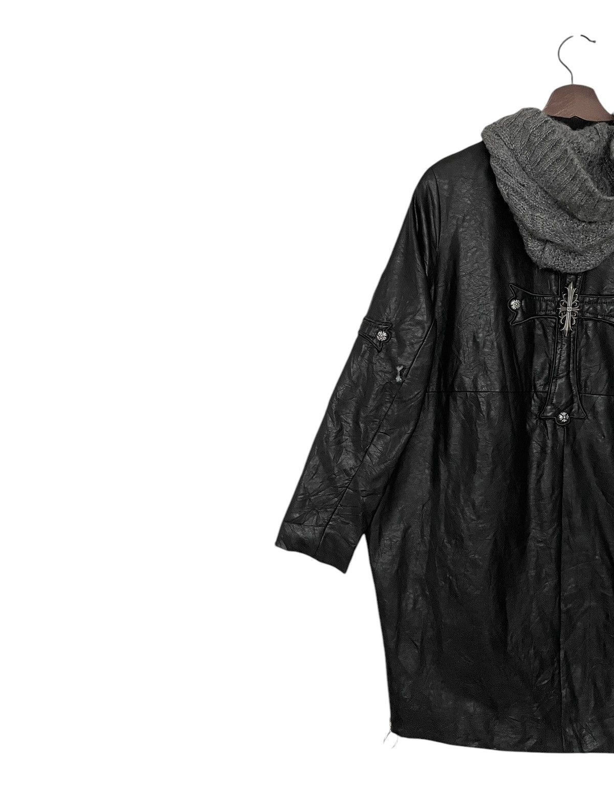 Japanese Brand Vintage Japanese Brand Yifan Leather Parka 2000s Size US L / EU 52-54 / 3 - 5 Thumbnail