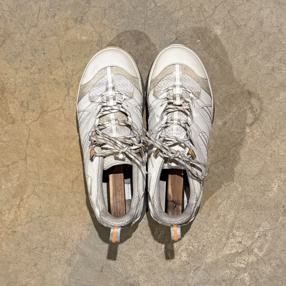 Burberry Burberry Union Mesh Leather Sneakers White US 12 Size US 12 / EU 45 - 13 Thumbnail