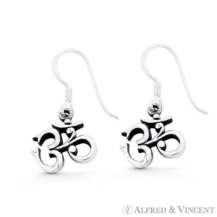 Other Om Aum Symbol Buddhist Yoga Charm Dangling Hook Earrings Size ONE SIZE - 1 Preview