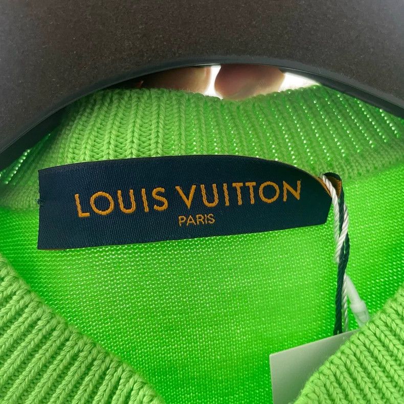 Louis Vuitton Louis Vuitton Green pin knit short sleeves Size US XXS / EU 40 - 4 Thumbnail