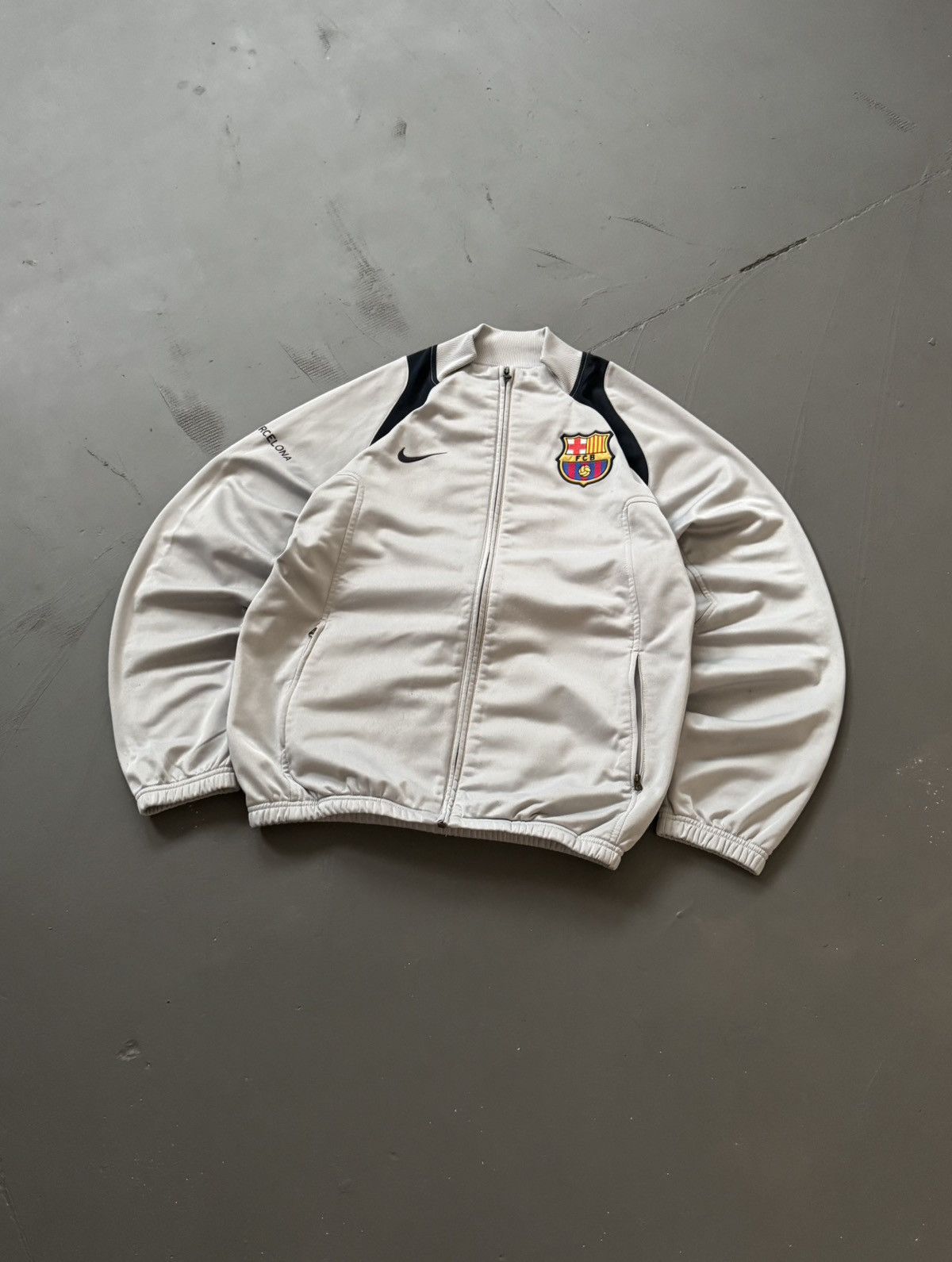 NIKE バルセロナ ウーブンジャケット トラックジャケット 00s y2k NIKE - 00s NIKE ナイキ バルセロナ ヴィンテージナイロン