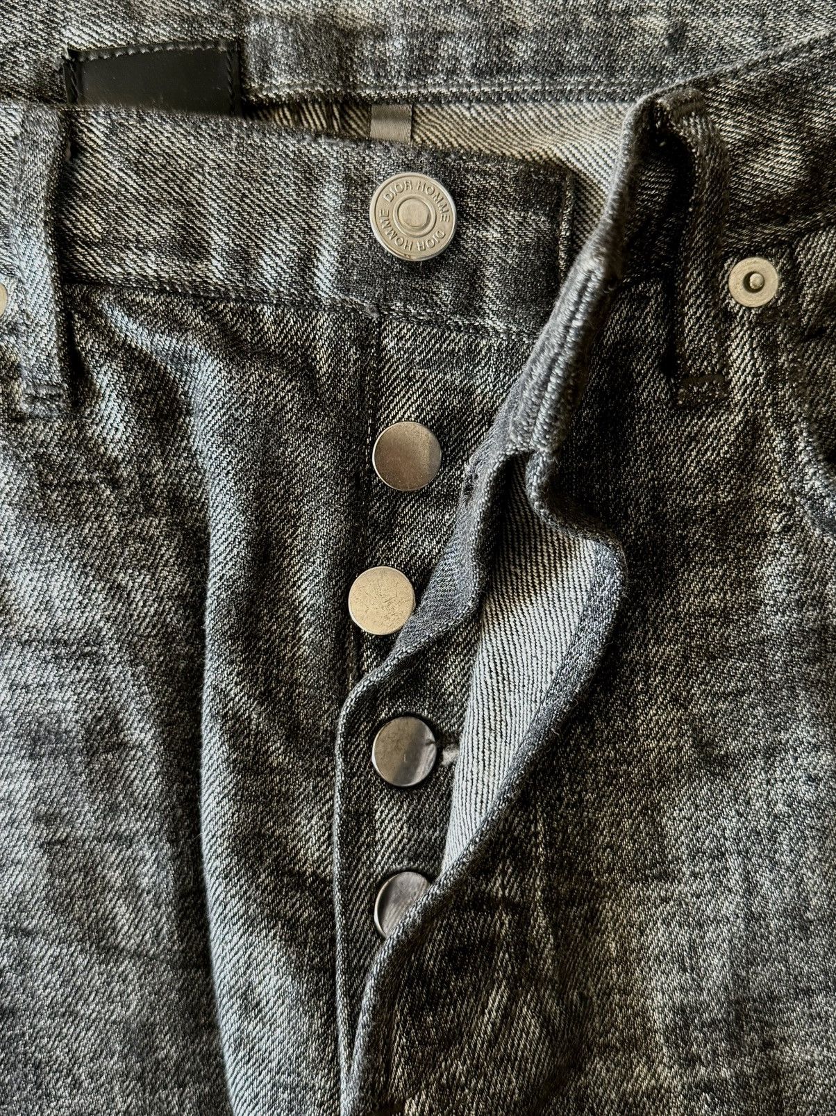 Dior Dior - Hedi Slimane - AW06 - Radioactive Silver Denim Jeans Size US 30 / EU 46 - 7 Thumbnail