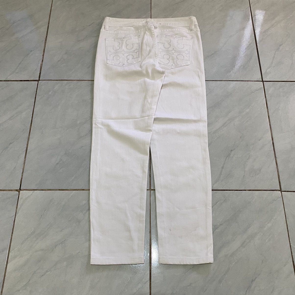Tory Burch Tory Burch White Jeans Size 26" / US 2 / IT 38 - 4 Thumbnail