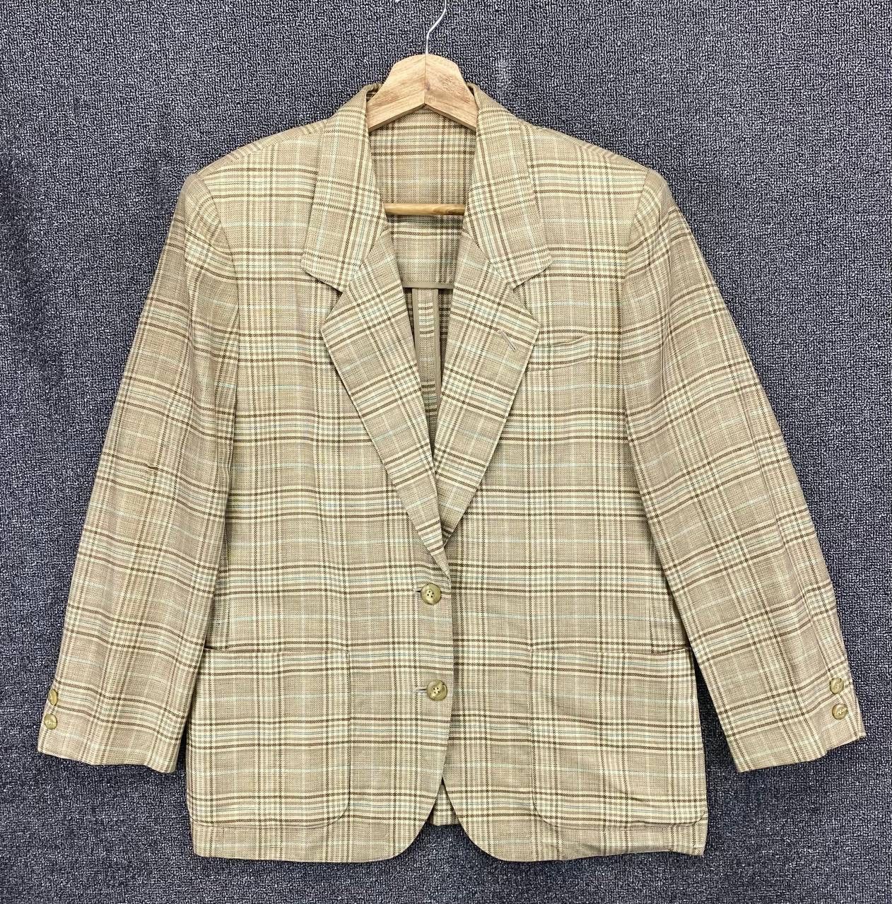 Burberry Vintage Burberry Checkered Wool Coat Blazer Jacket Size M / US 6-8 / IT 42-44 - 2 Thumbnail