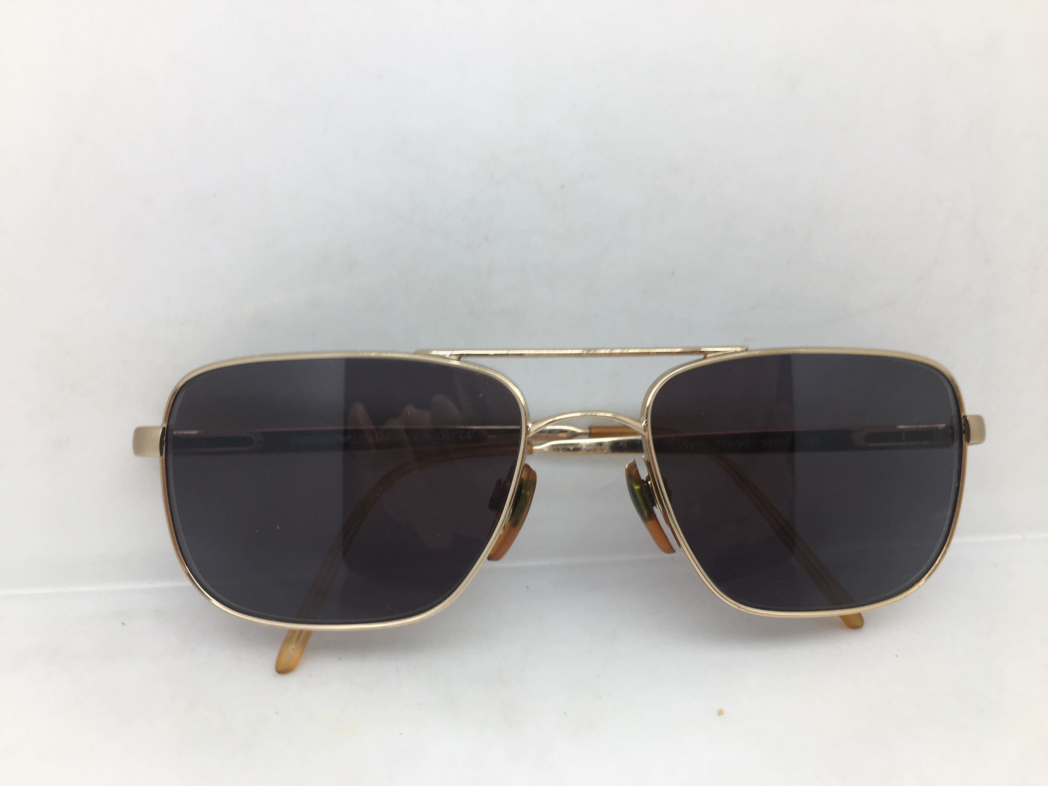 Emporio Armani Emporio Armani Gold Aviator Sunglasses Frame Made in Italy Size ONE SIZE - 7 Thumbnail