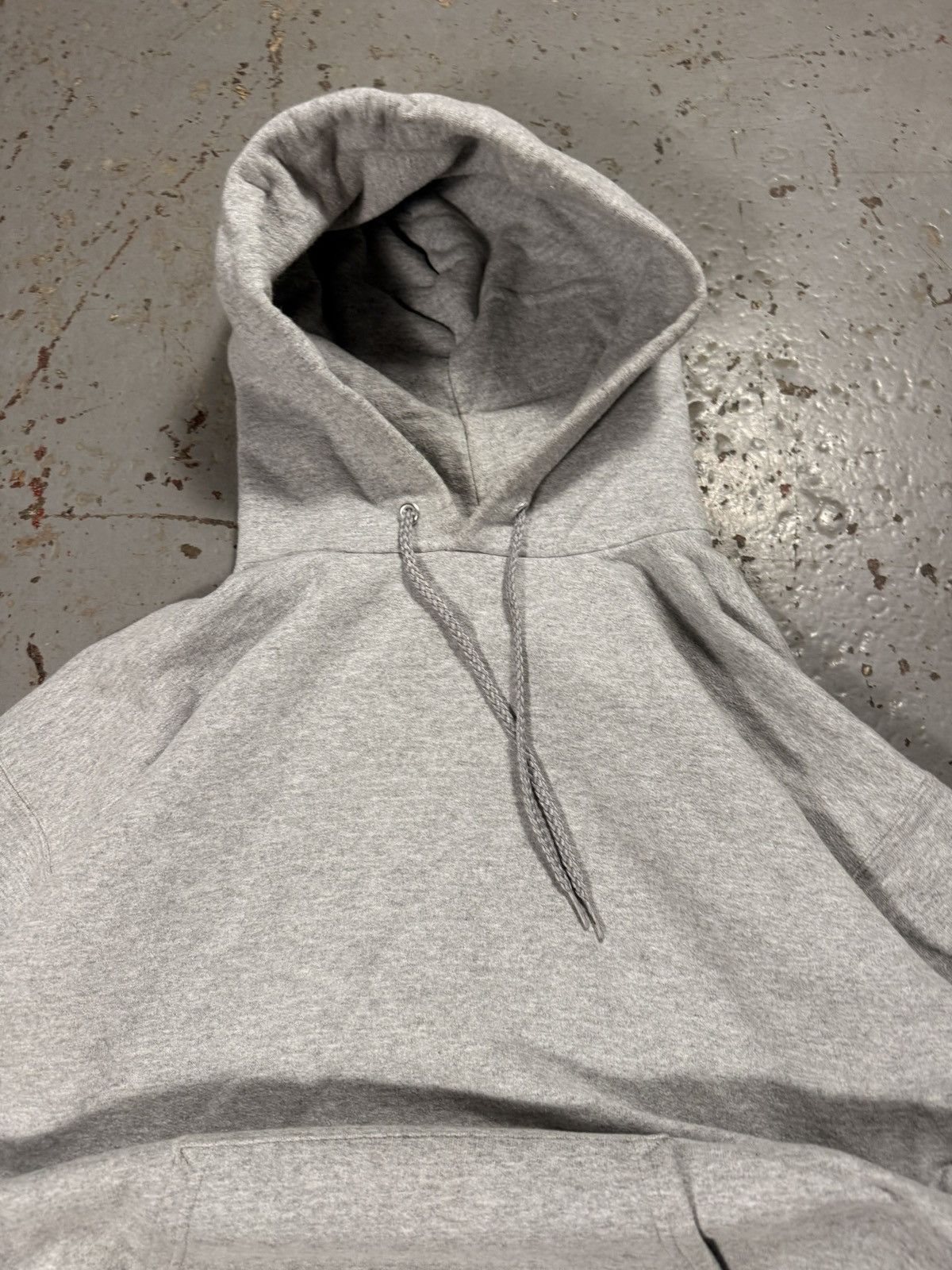 Hanes Vintage Classic Boxy Fit Grey Blank Hoodie Size US M / EU 48-50 / 2 - 4 Thumbnail