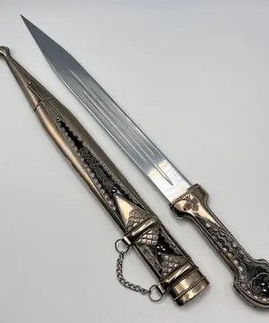 Vintage Vintage Decor Dagger Sword Filigree Enamel Steel Souvenir Size ONE SIZE - 2 Thumbnail