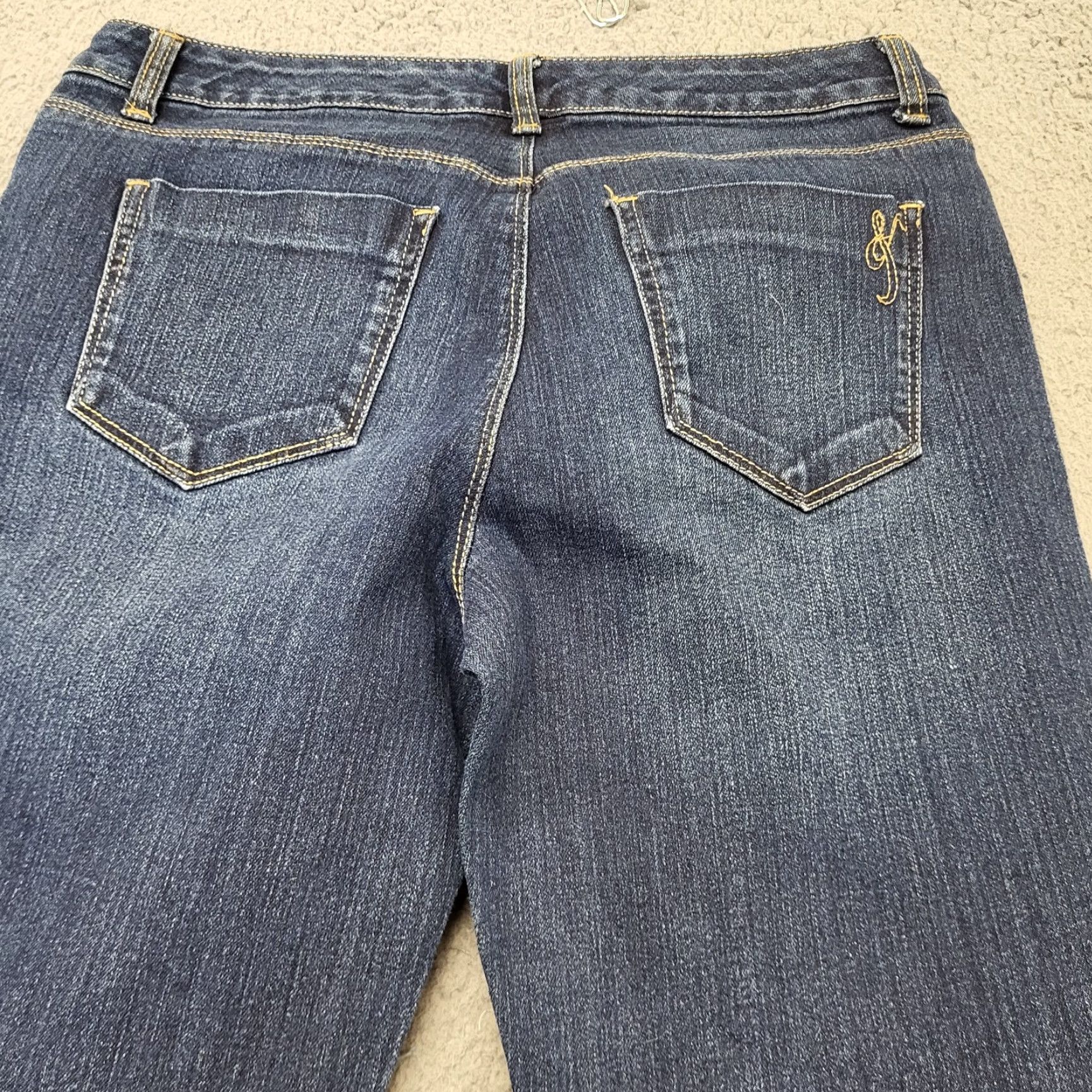 Vintage Style & Co. Jeans Women's Size 6 Blue EX-Boyfriend Curvy Ankle Stretch Whiskered Shirt? Size 28" / US 6 / IT 42 - 5 Thumbnail