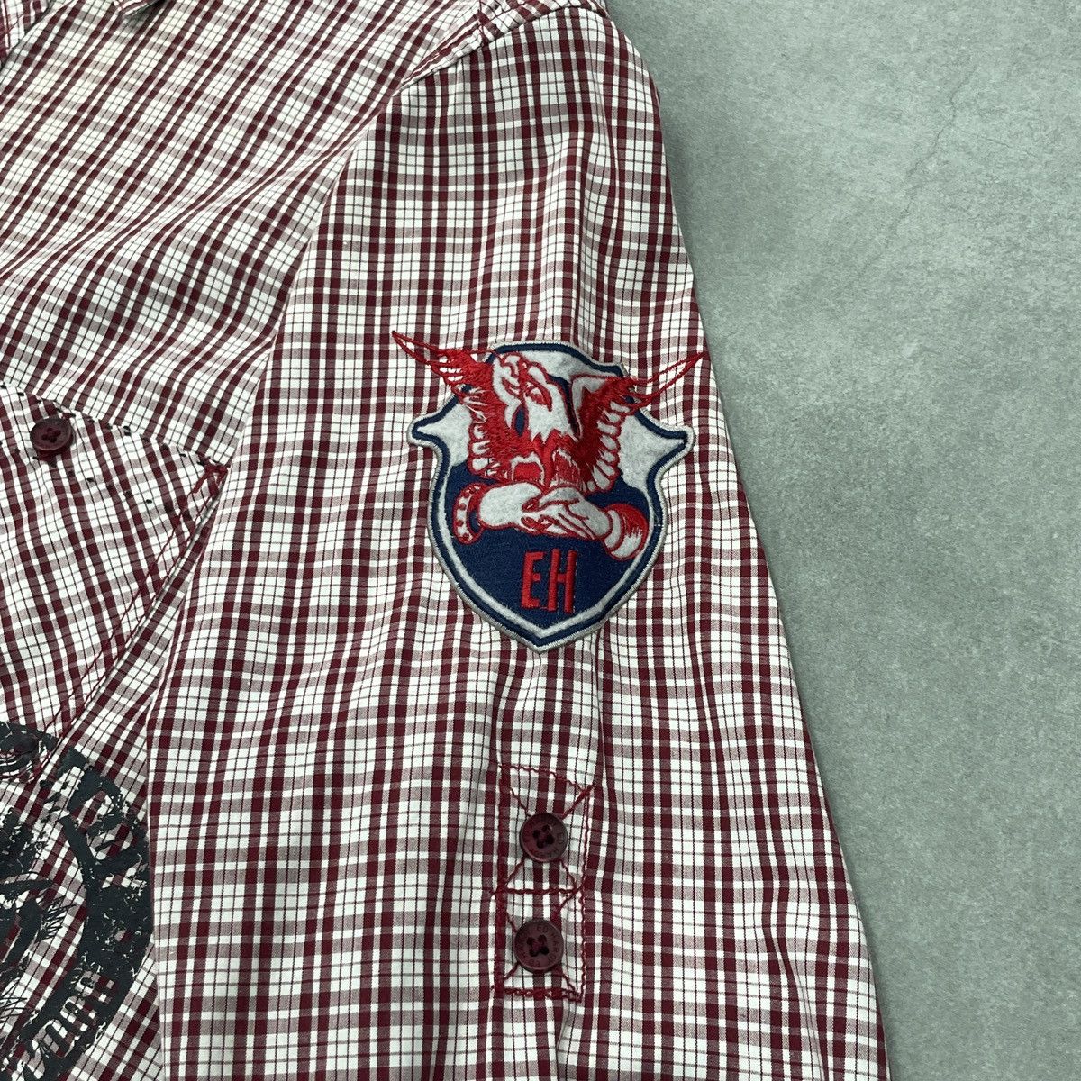 Ed Hardy Ed Hardy Eagle Ship Button Shirt Size M Size US M / EU 48-50 / 2 - 12 Thumbnail