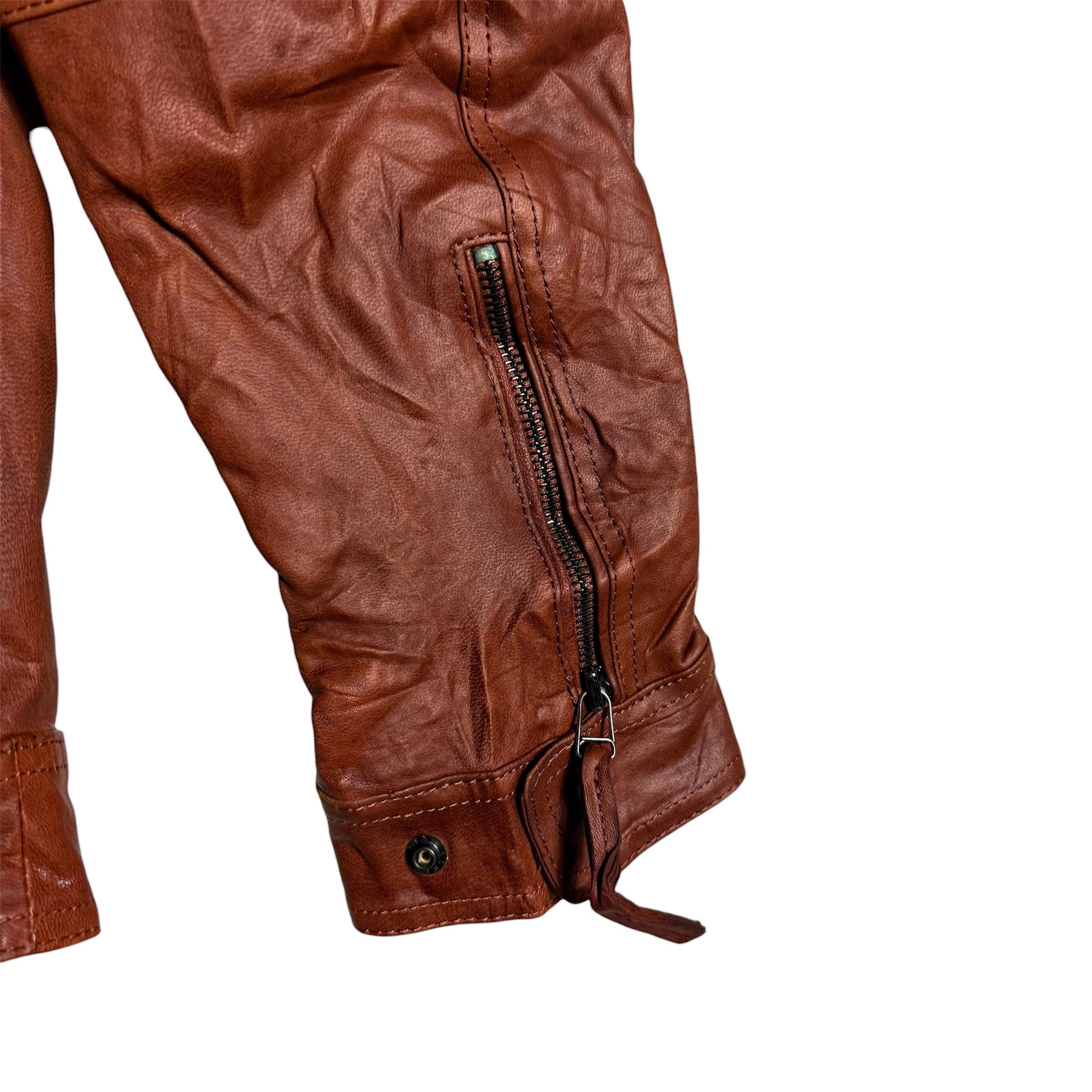 Genuine Leather 🔥RARE🔥Vintage Bassowicus Men Leather Jacket Daytona Size US L / EU 52-54 / 3 - 6 Thumbnail