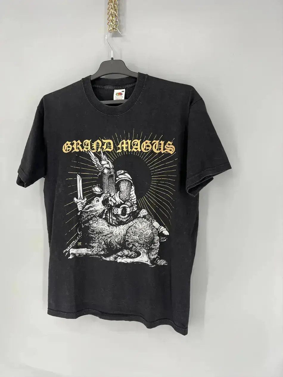 Band Tees Vintage Y2K Grand Magus Metal Band Grunge Faded Double Sided Size US M / EU 48-50 / 2 - 3 Thumbnail