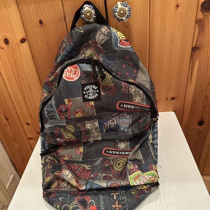 Hysteric Glamour HYSTERIC GLAMOUR Total Pattern Backpack Black One Size ...