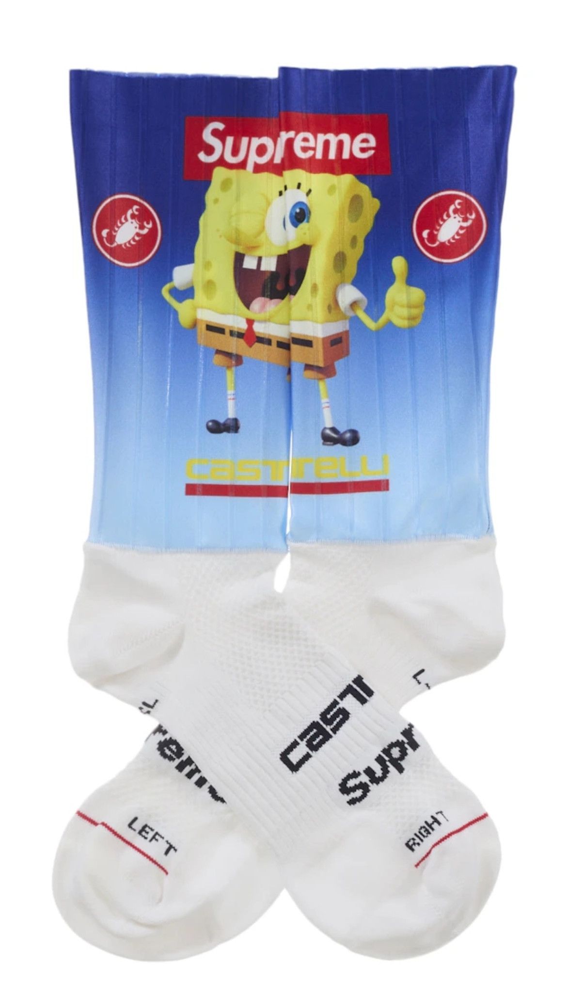 Supreme New Supreme x Castilli SpongeBob Socks - White Size ONE SIZE - 5 Thumbnail