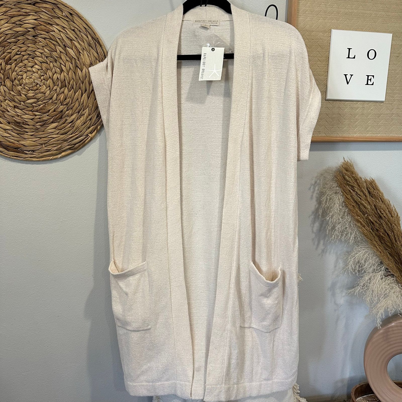 Other NWT! Barefoot Dreams CozyChic Ultra Lite Sleeveless Cardi Size S / US 4 / IT 40 - 4 Thumbnail