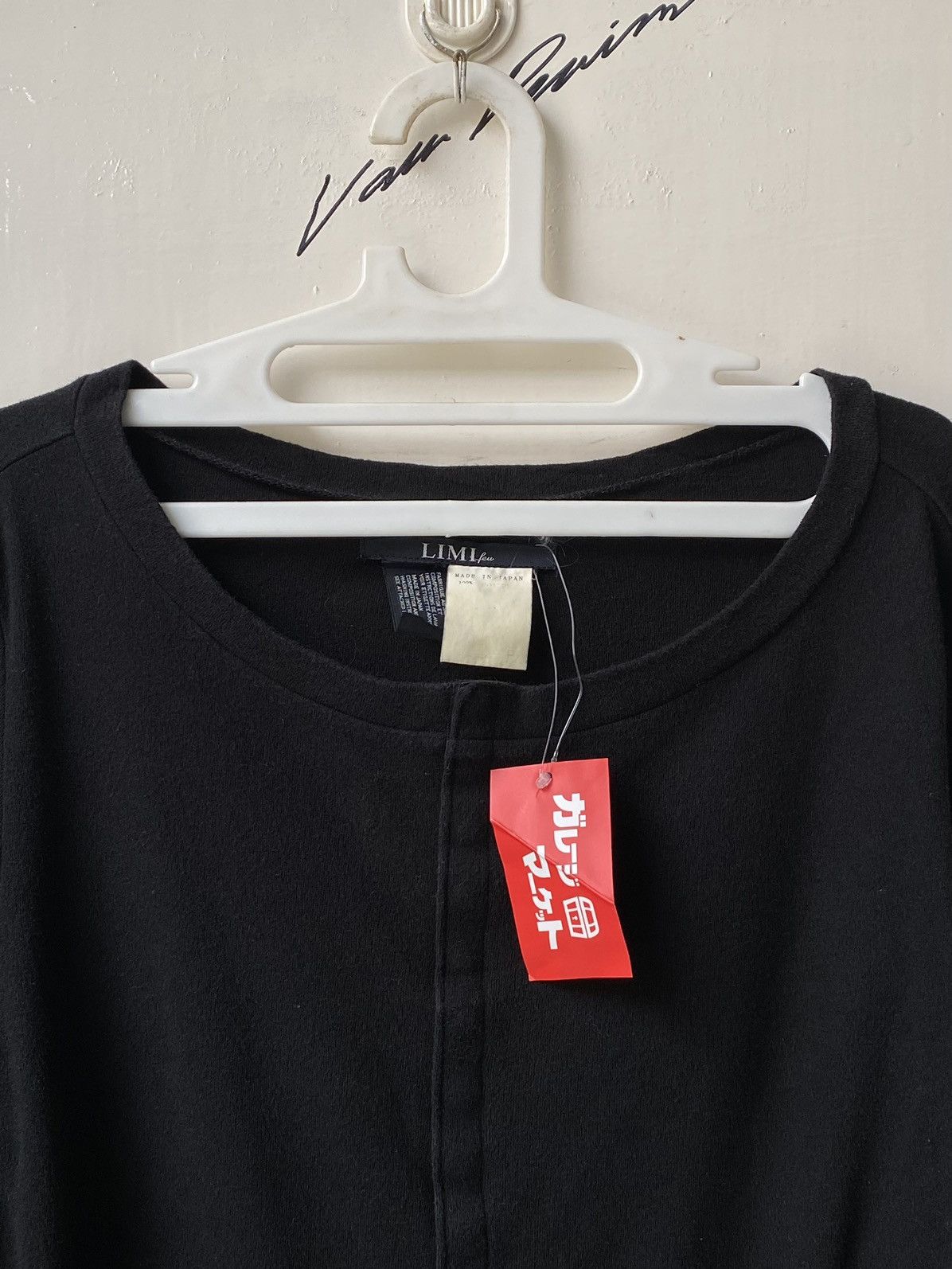 Yohji Yamamoto LIMI FEU Yohji Yamamoto Black T-shirt Size US XS / EU 42 / 0 - 11 Thumbnail