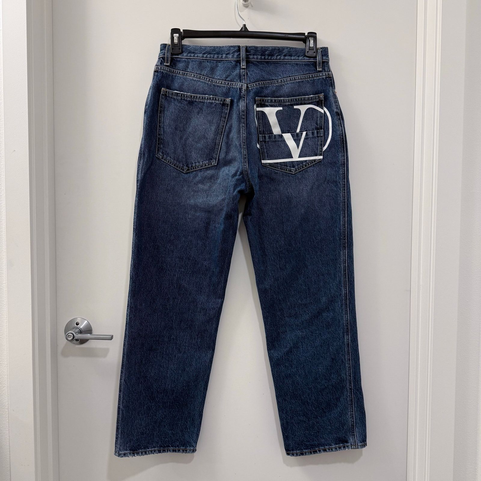 Valentino Rare Big V Logo Valentino Denim Jeans | 32 Size US 32 / EU 48 - 4 Thumbnail
