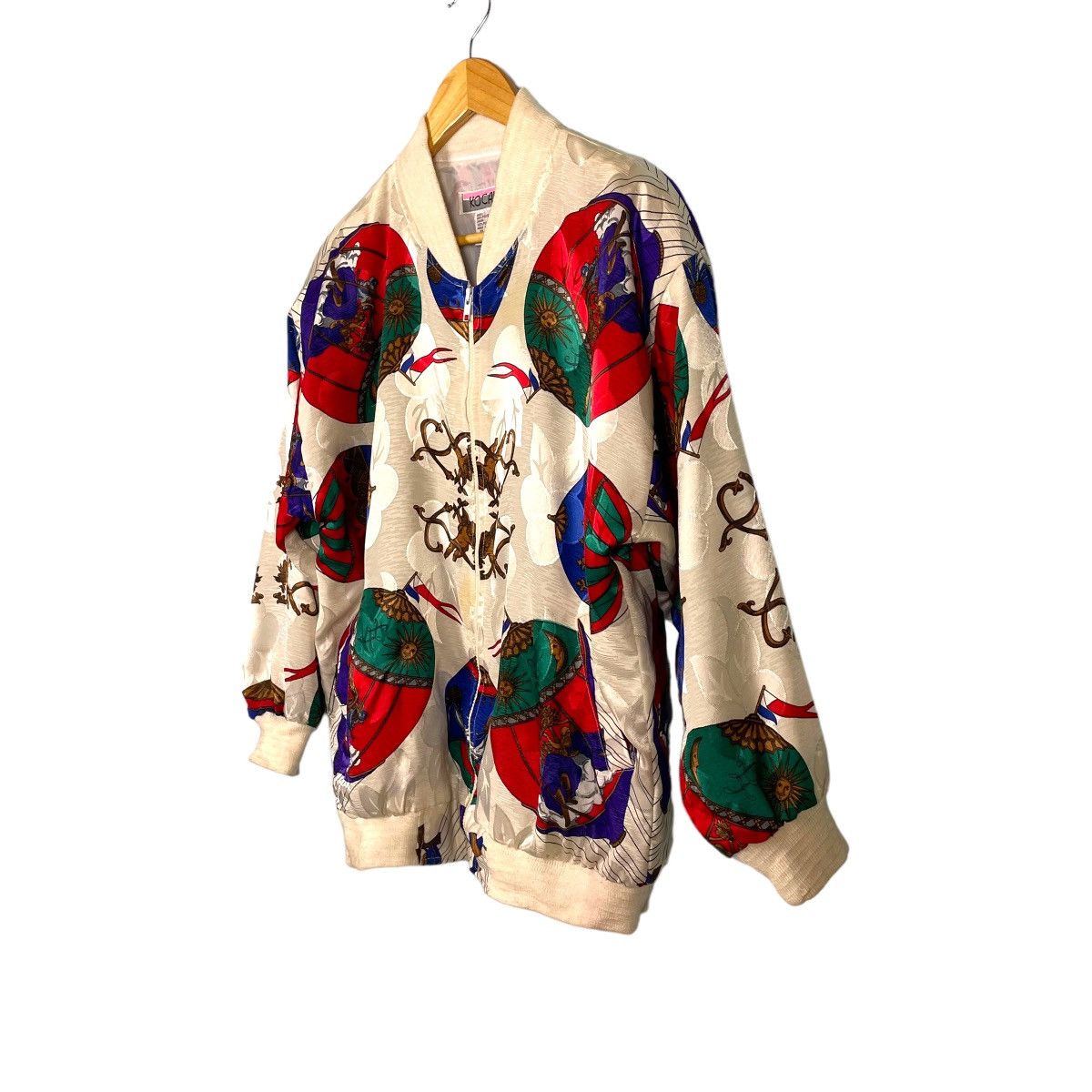 Japanese Brand Vintage 90s Baroque Sensation Bomber Jacket Size ONE SIZE - 10 Thumbnail