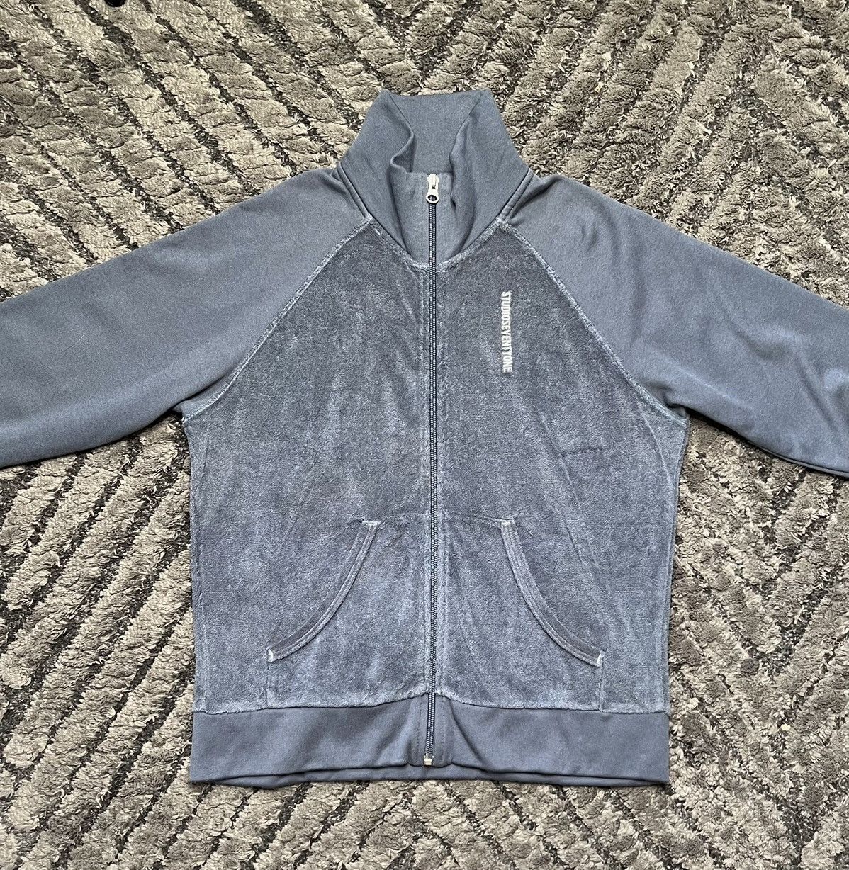 Nike Vintage Blue Hoodie Sweatshirt ZIP Up Nike Studioseventyfour Size S / US 4 / IT 40 - 3 Thumbnail