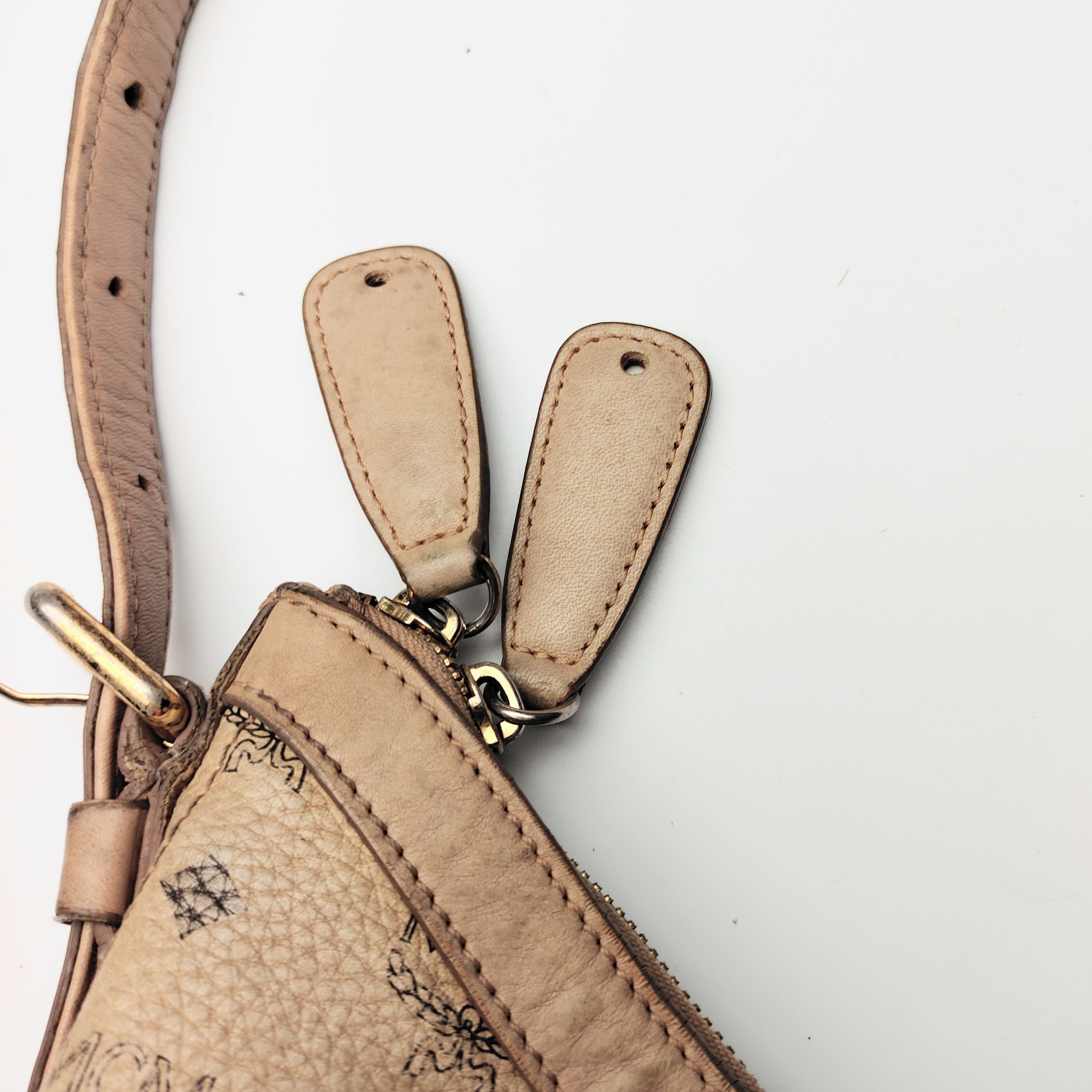 MCM Mcm White Visetos Hobo Shoulder Bag Large Size ONE SIZE - 10 Thumbnail