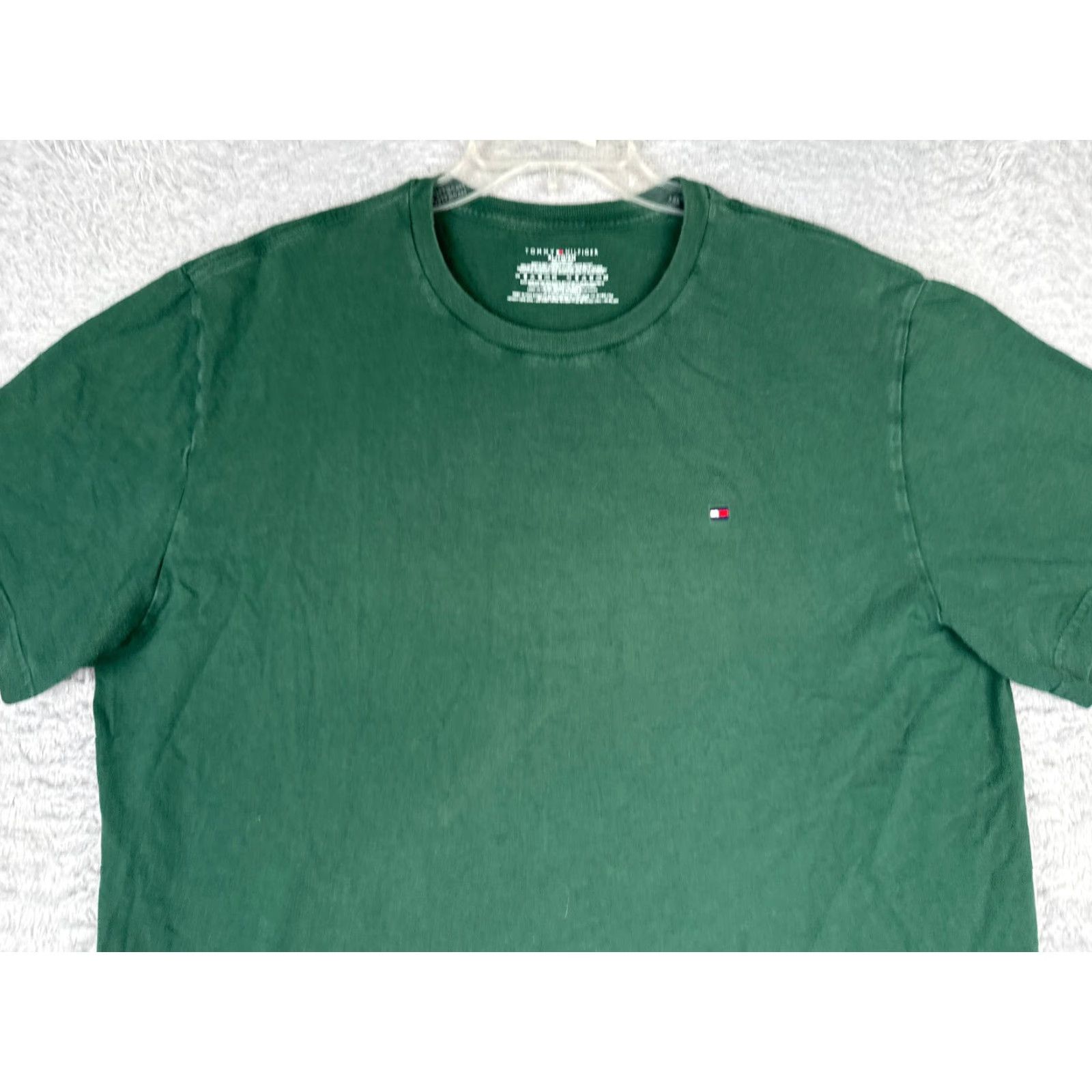 Tommy Hilfiger Tommy Hilfiger Shirt Adult XL Green Short Sleeve Crew Neck 100% Cotton Size US XL / EU 56 / 4 - 4 Thumbnail