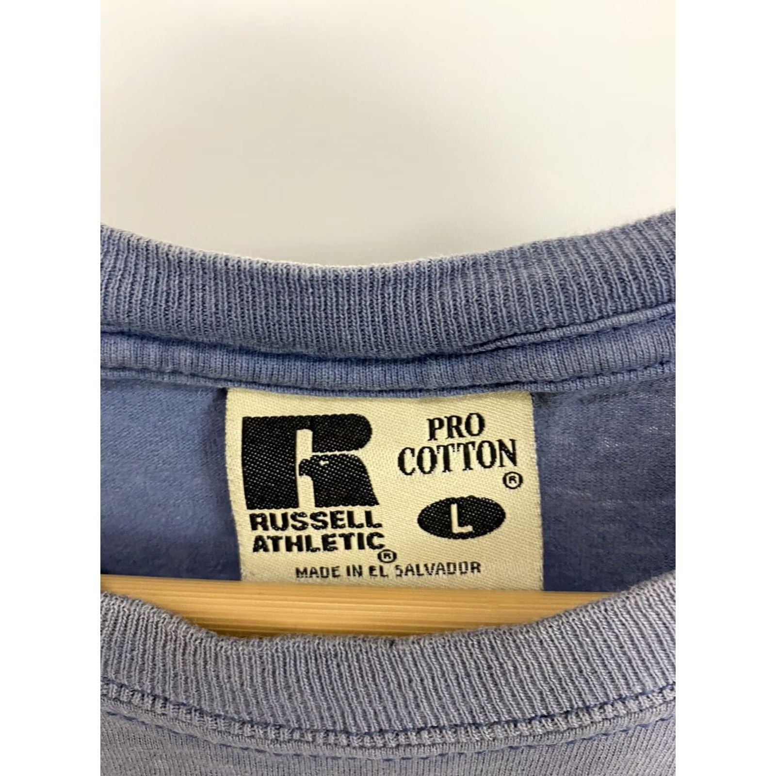 Russell Athletic VINTAGE Russell Athletic T-Shirt Adult L Blue Cotton Pockets Pro Size US L / EU 52-54 / 3 - 3 Thumbnail