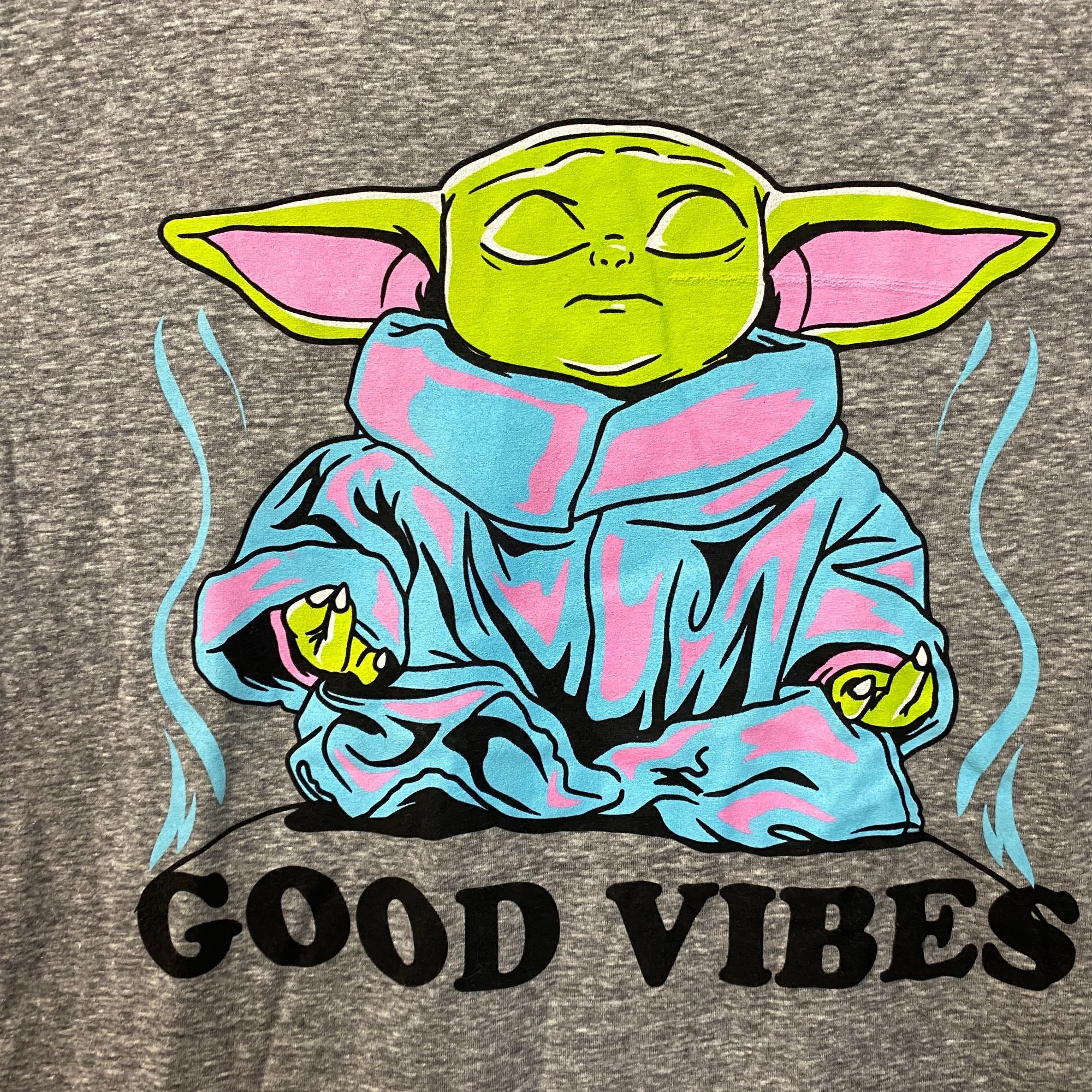 Star Wars Star Wars The Mandalorian Grogu Good Vibes Graphic T-Shirt S Size US S / EU 44-46 / 1 - 2 Thumbnail