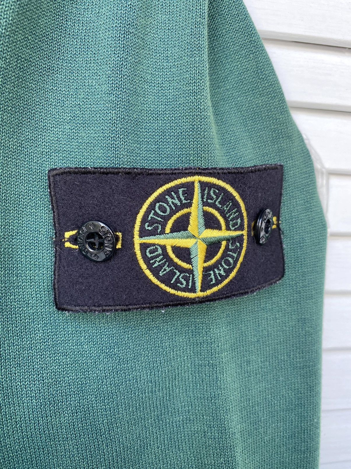 Stone Island Vintage Stone Island V Neck Summer Knitwear Sweater Size US L / EU 52-54 / 3 - 11 Thumbnail