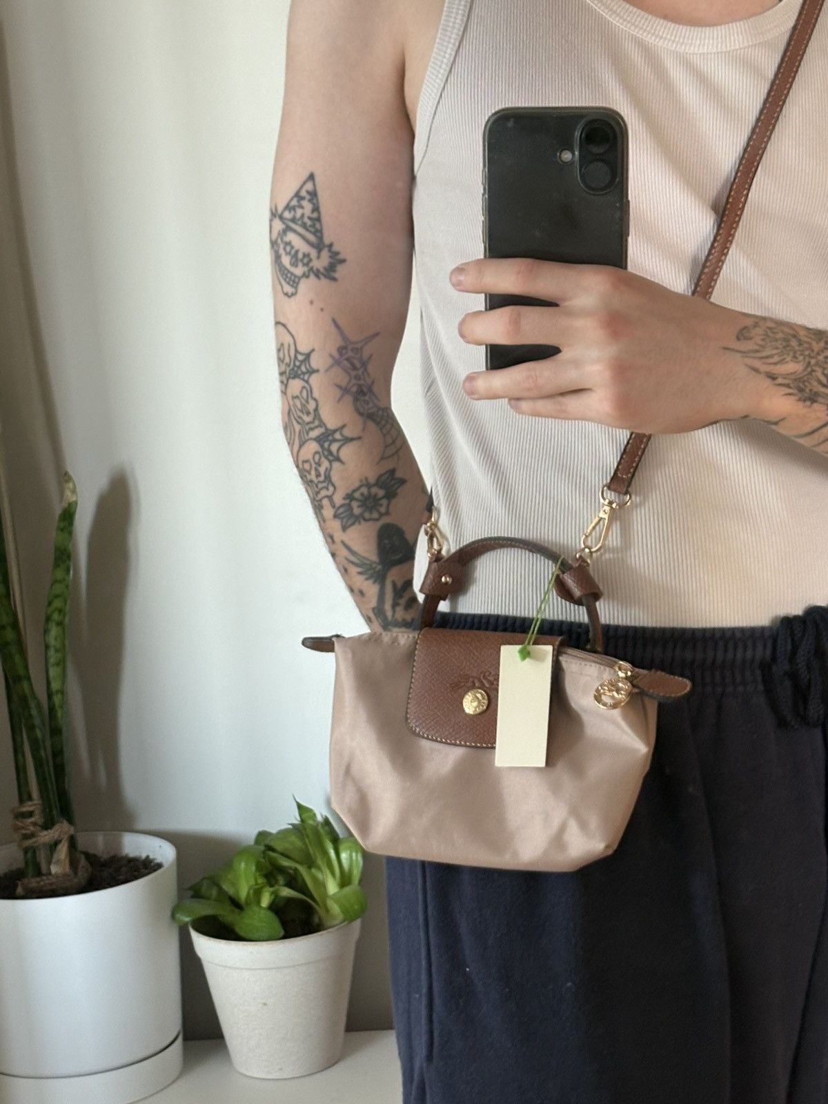 Longchamp Longchamp mini clutch bag pouch + strap luxury hype Size ONE SIZE - 8 Thumbnail