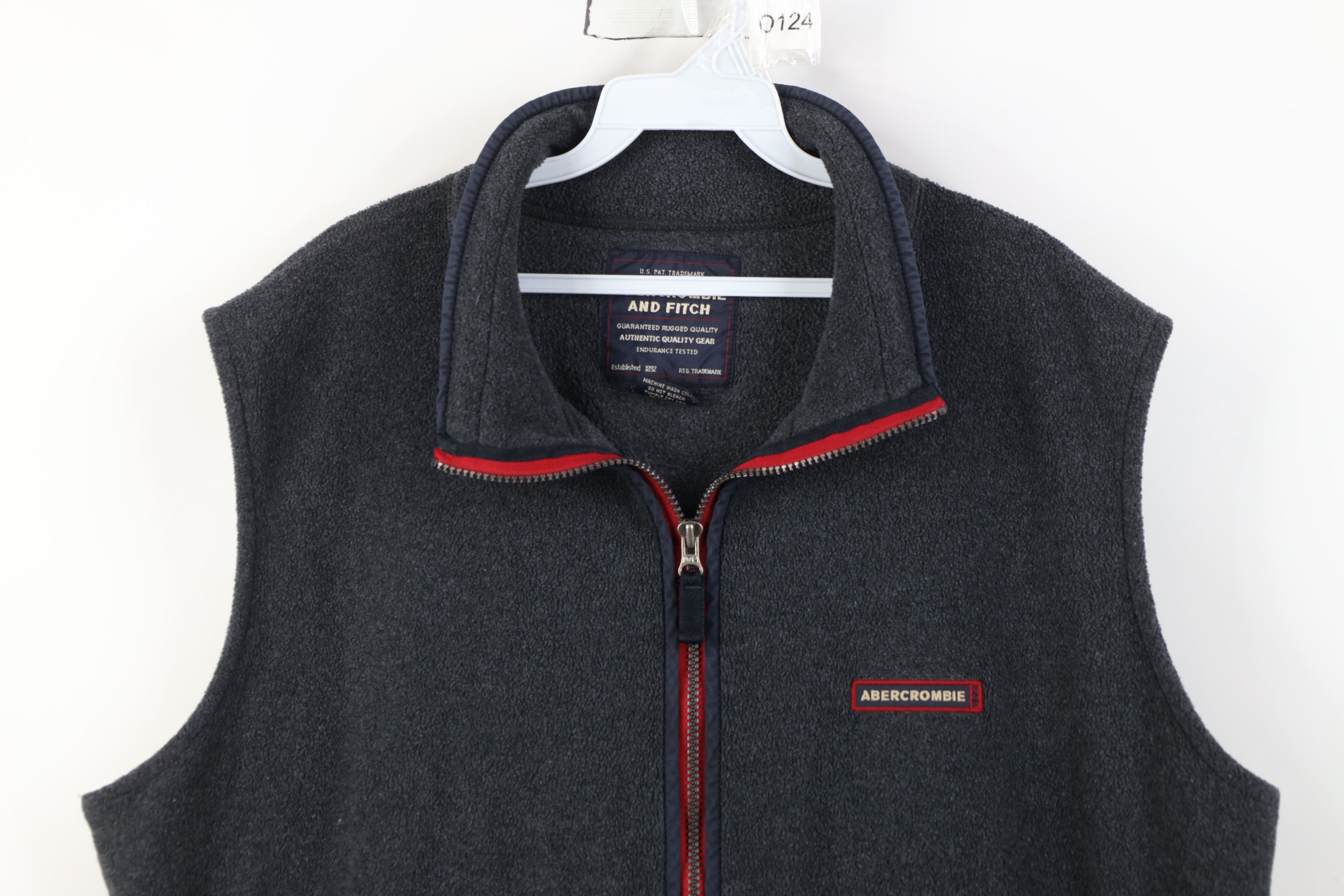 Abercrombie & Fitch Vintage 90s Abercrombie & Fitch Fleece Vest Jacket Gray Size US L / EU 52-54 / 3 - 2 Thumbnail