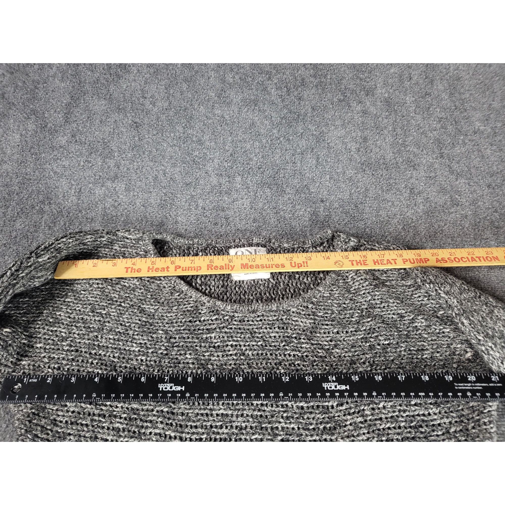 One Teaspoon One Teaspoon Chunky Knit Jumper Sweater Women Sz S Gray Long Size S / US 4 / IT 40 - 7 Thumbnail