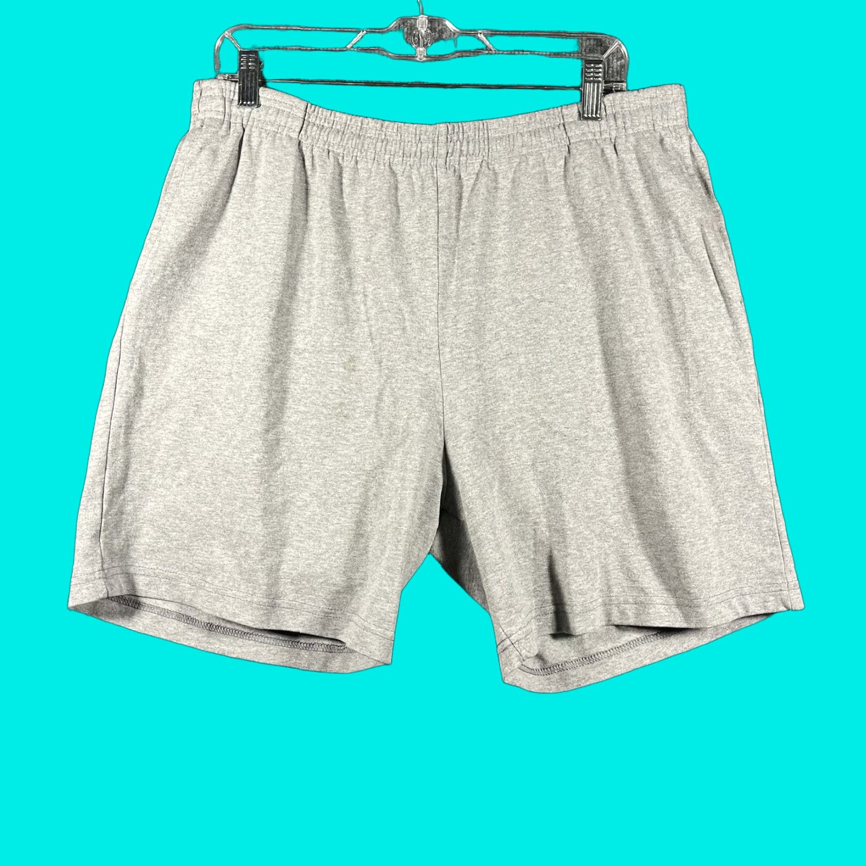 VINTAGE Los Angeles Apparel Heavyweight 14oz Sweat Fleece Shorts Gray Made USA Mens XL Sweat Pants Gray USA 14oz Fleece Shorts XL Mens