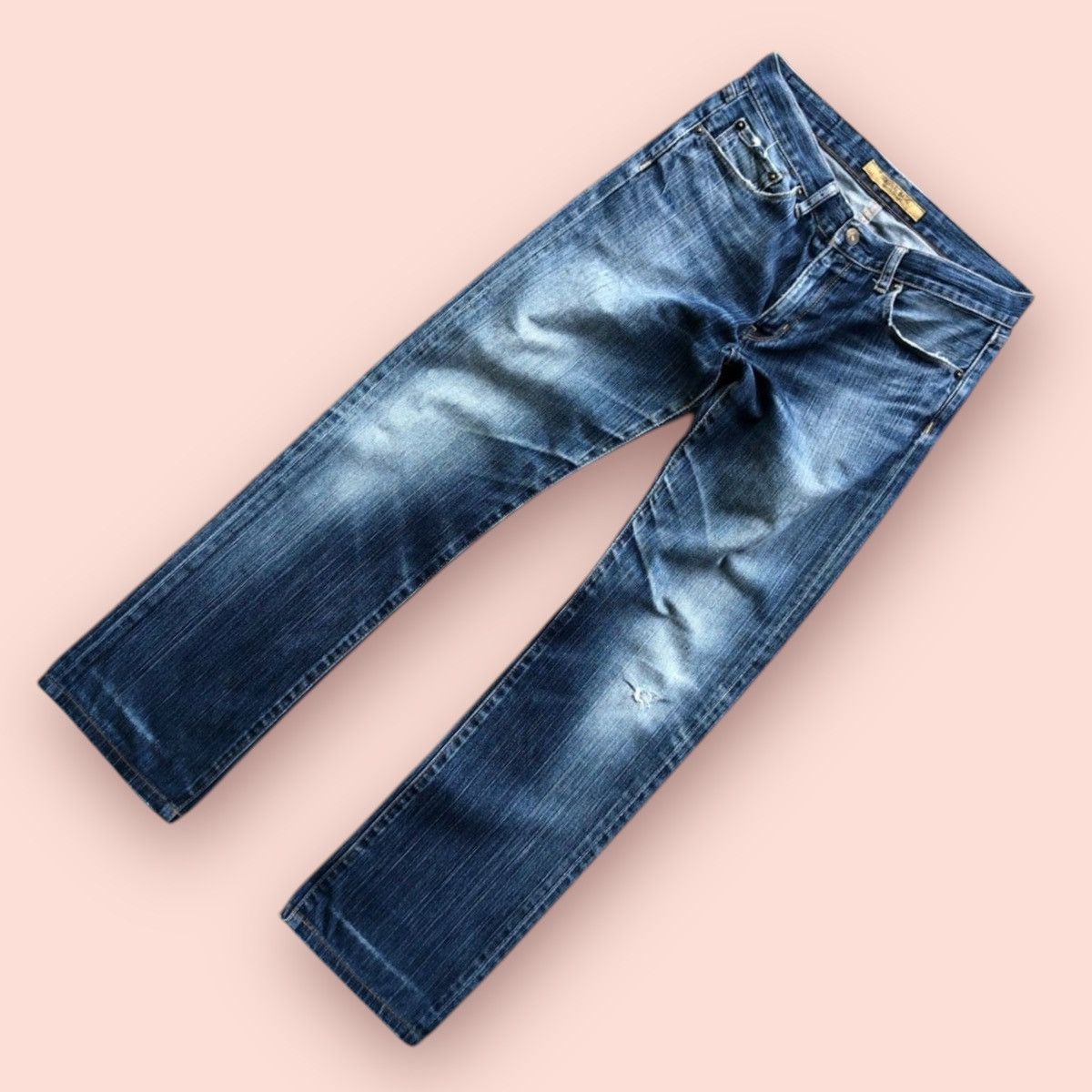 Jun Takahashi × Uniqlo VINTAGE UNIQLO S-001 DISTRESSED SLIM FIT STRAIGHT JEANS Size US 31 - 25 Thumbnail