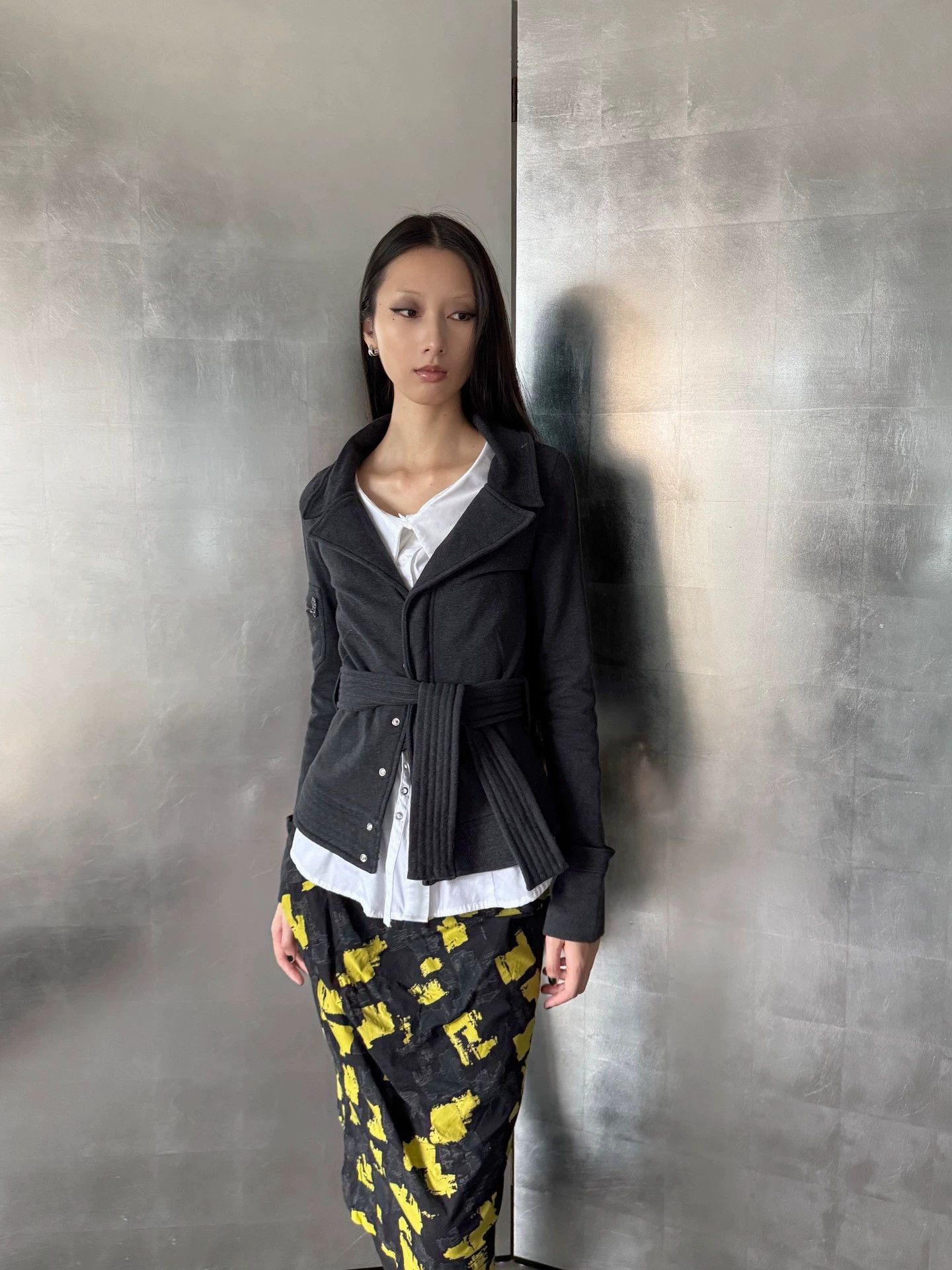 Diesel Diesel Vintage Tie-Lapel Stretch Bodycon L/S Top S Size S / US 4 / IT 40 - 2 Thumbnail