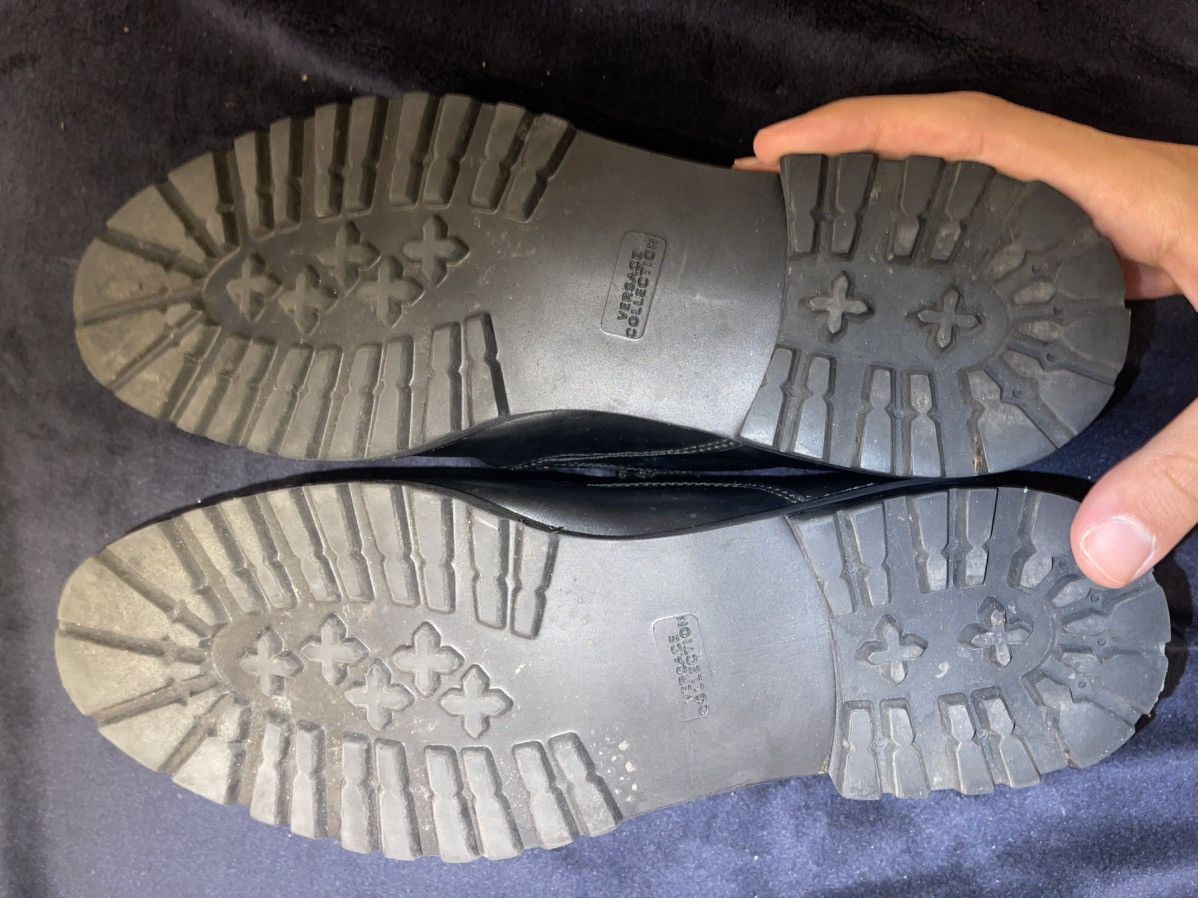Versace Versace Black Leather Loafers Size US 11 / EU 44 - 2 Thumbnail