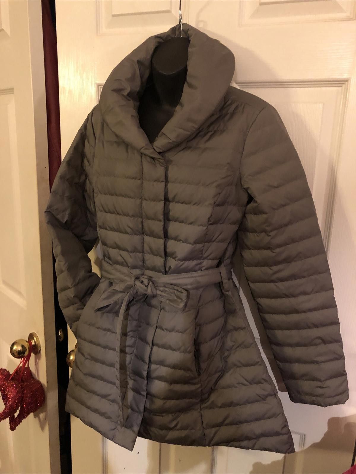 Halston III Halston 80% Down Puffer Coat Grey Sz S Size S / US 4 / IT 40 - 1 Thumbnail