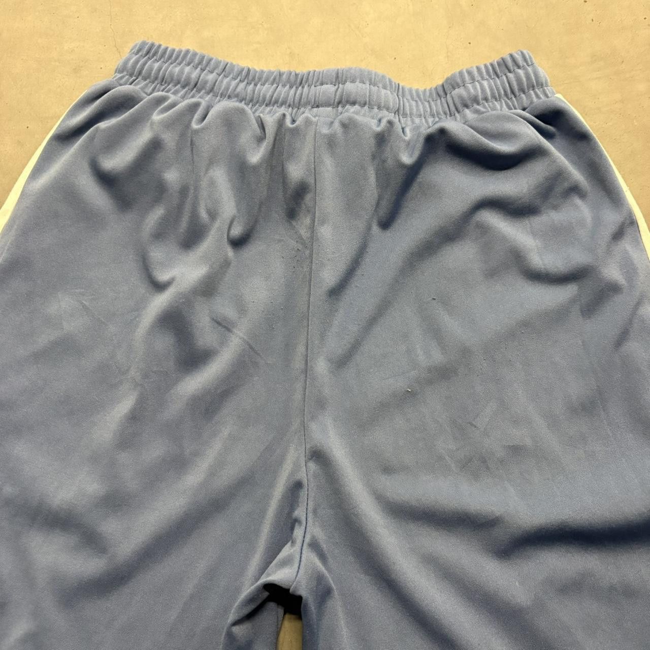 Vintage Crazy Vintage Y2K/2000s Super Baggy Wideleg Baby Blue Striped Sweatpants! Size US 28 / EU 44 - 5 Thumbnail