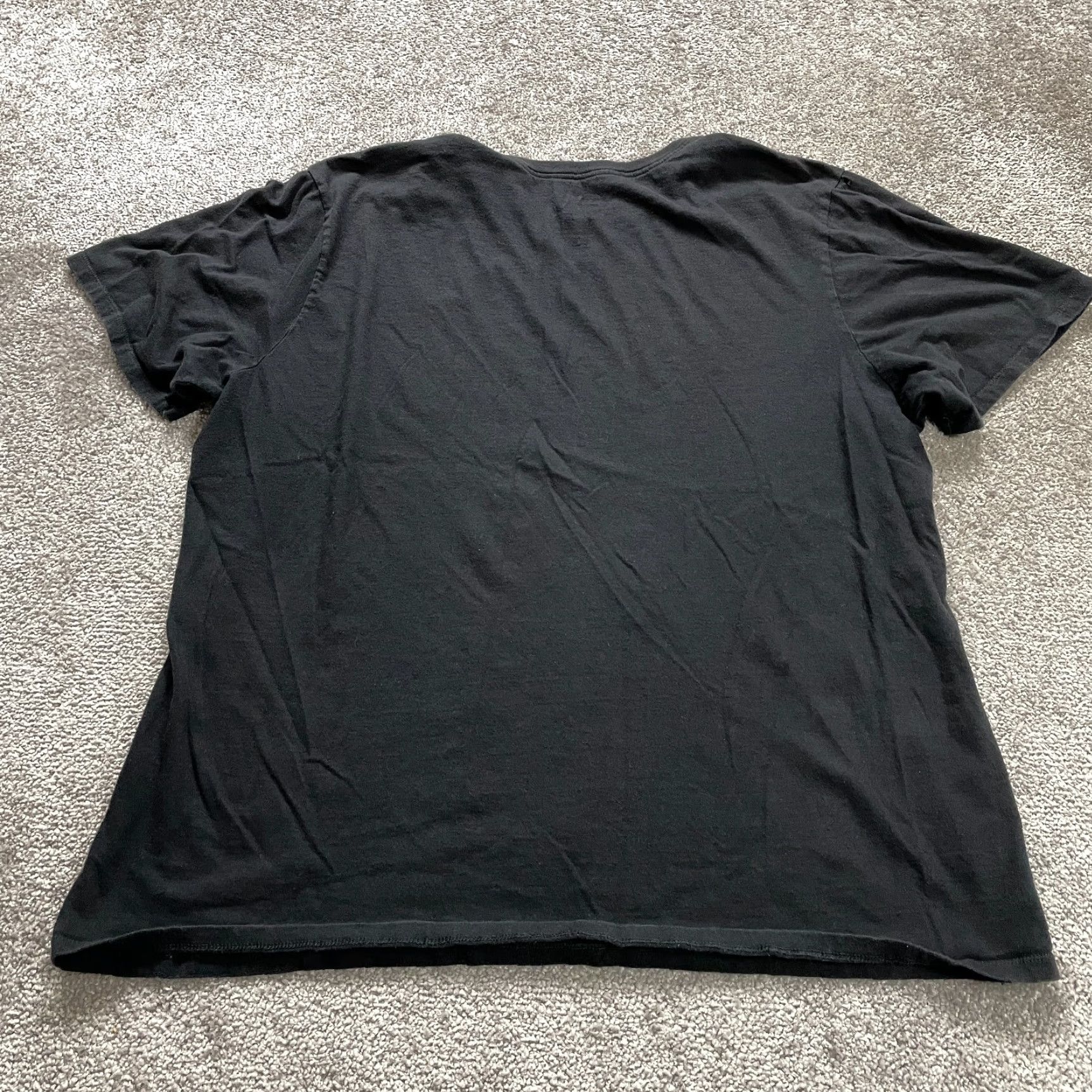 Nike VINTAGE Nike T-Shirt Men XXL Black Solid Crew Neck Cotton Short Sleeve Sports Casual Size US XXL / EU 58 / 5 - 2 Thumbnail