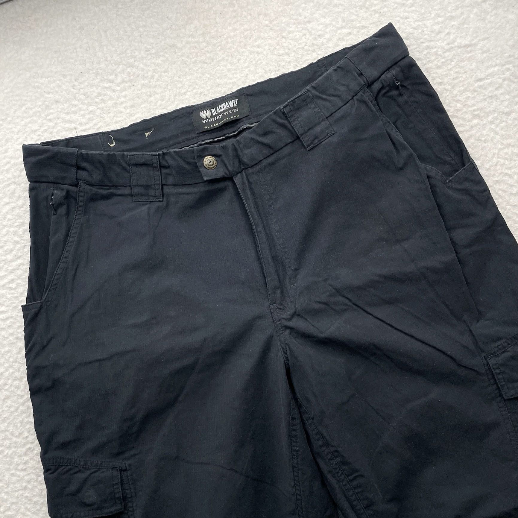 Doublet BLACKHAWK! Pants Mens 40x33 Black Cargo Ultralight Tactical Warrior Double Knee Size US 40 / EU 56 - 2 Thumbnail