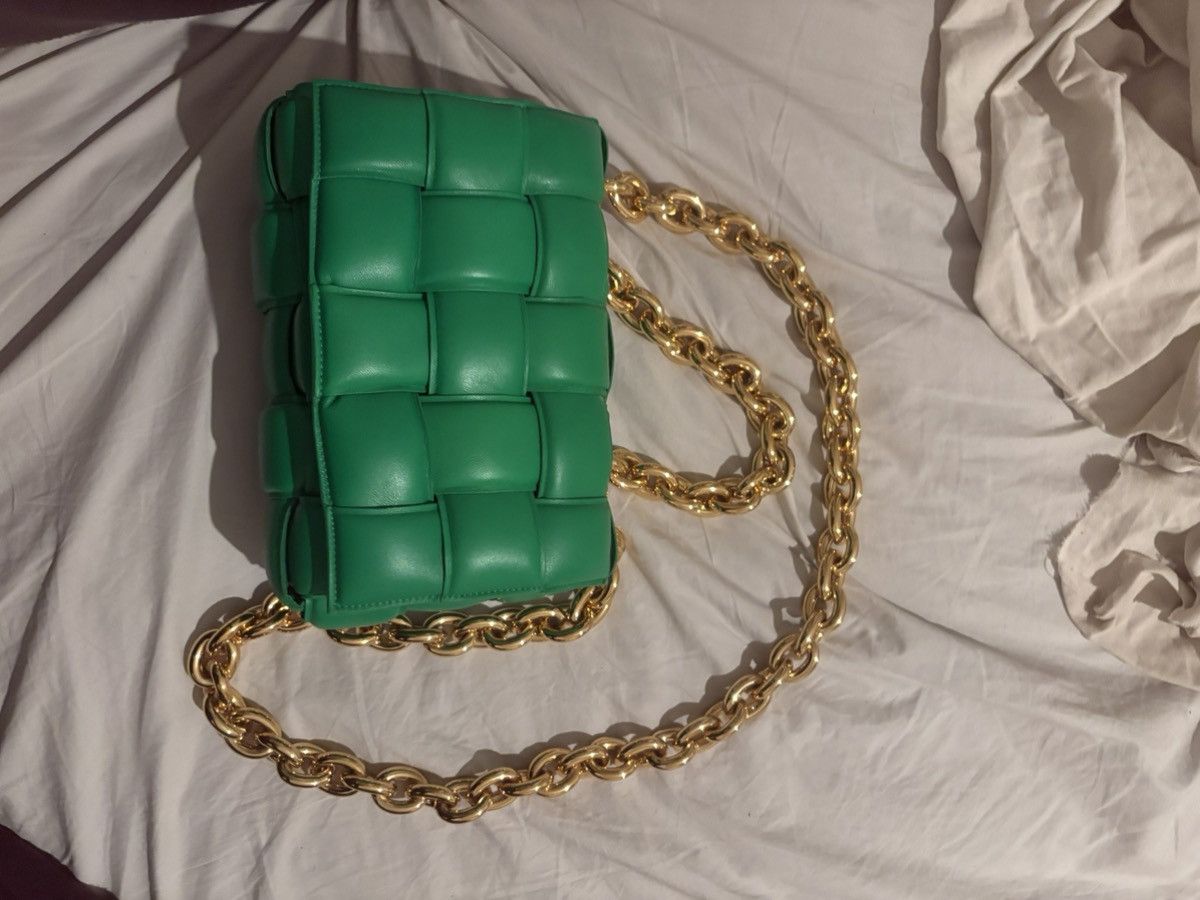 Bottega Veneta Bottega Veneta Green Golden-Chain Casette Size ONE SIZE - 9 Thumbnail