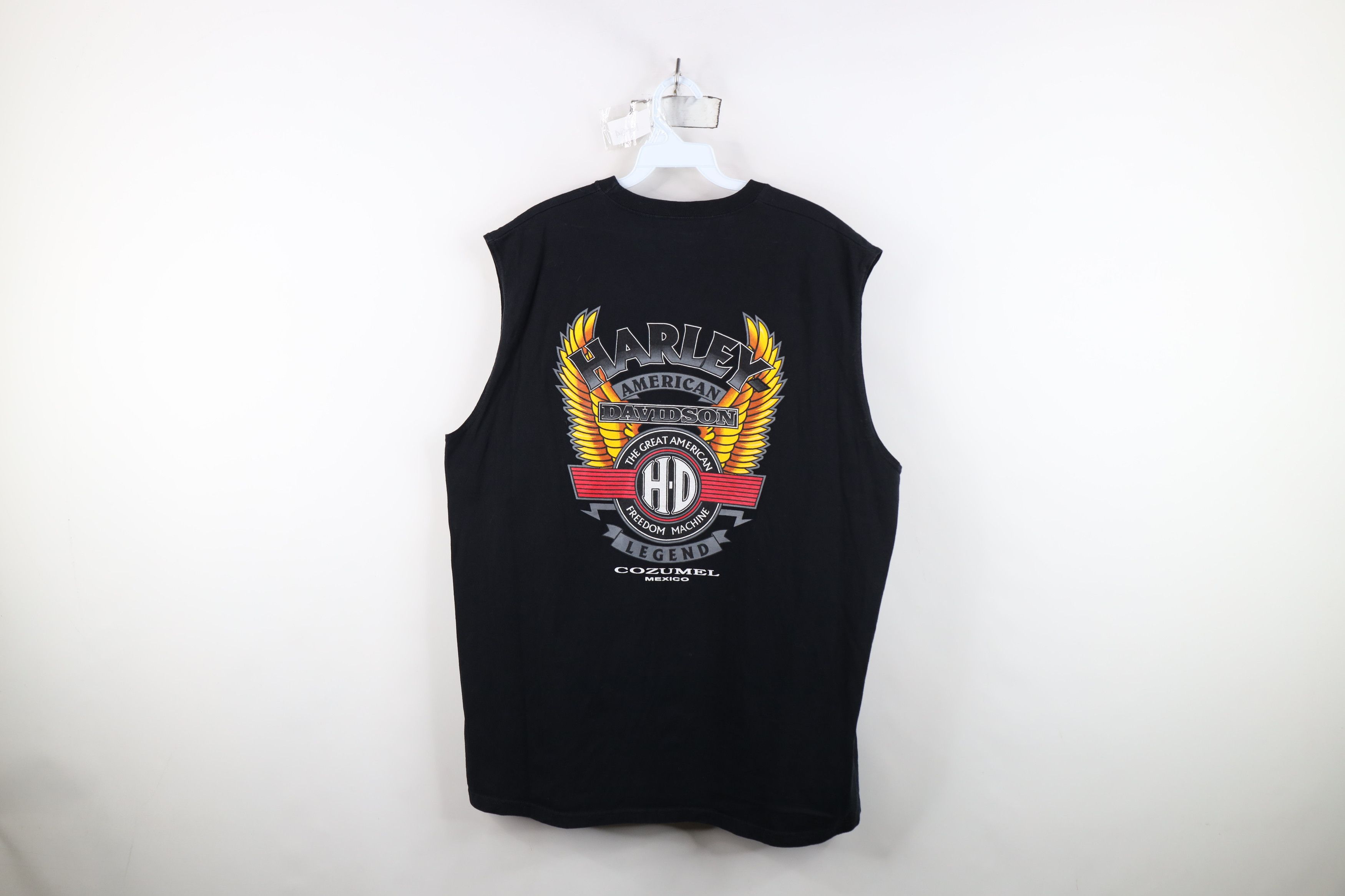 Harley Davidson Vintage Y2K Harley Davidson Eagle Wings Muscle T-Shirt Size US XL / EU 56 / 4 - 13 Thumbnail