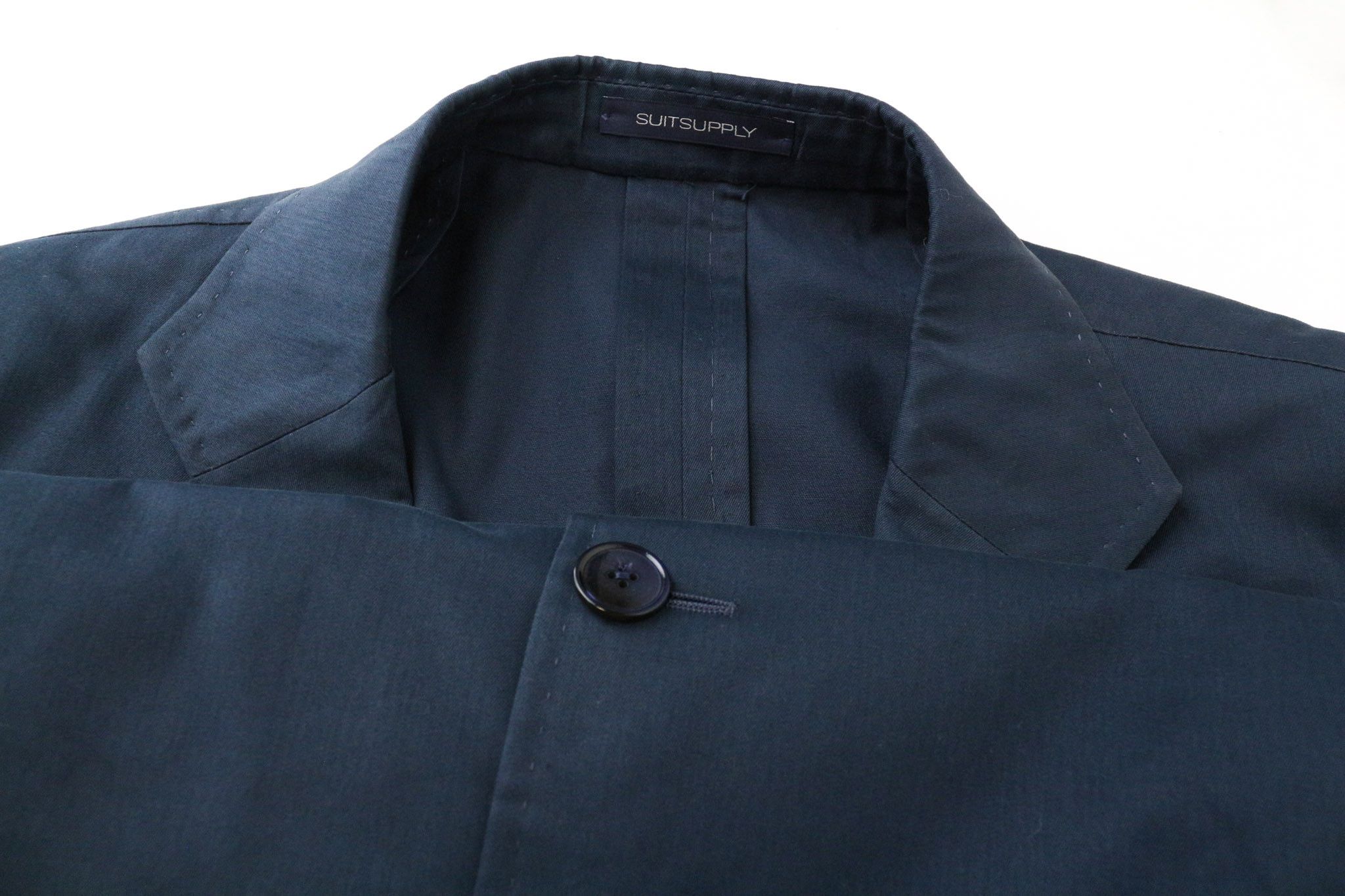 Suitsupply LA SPALLA UK48L Blue Green Cotton Cashmere Blazer 75693 Size 48L - 3 Thumbnail